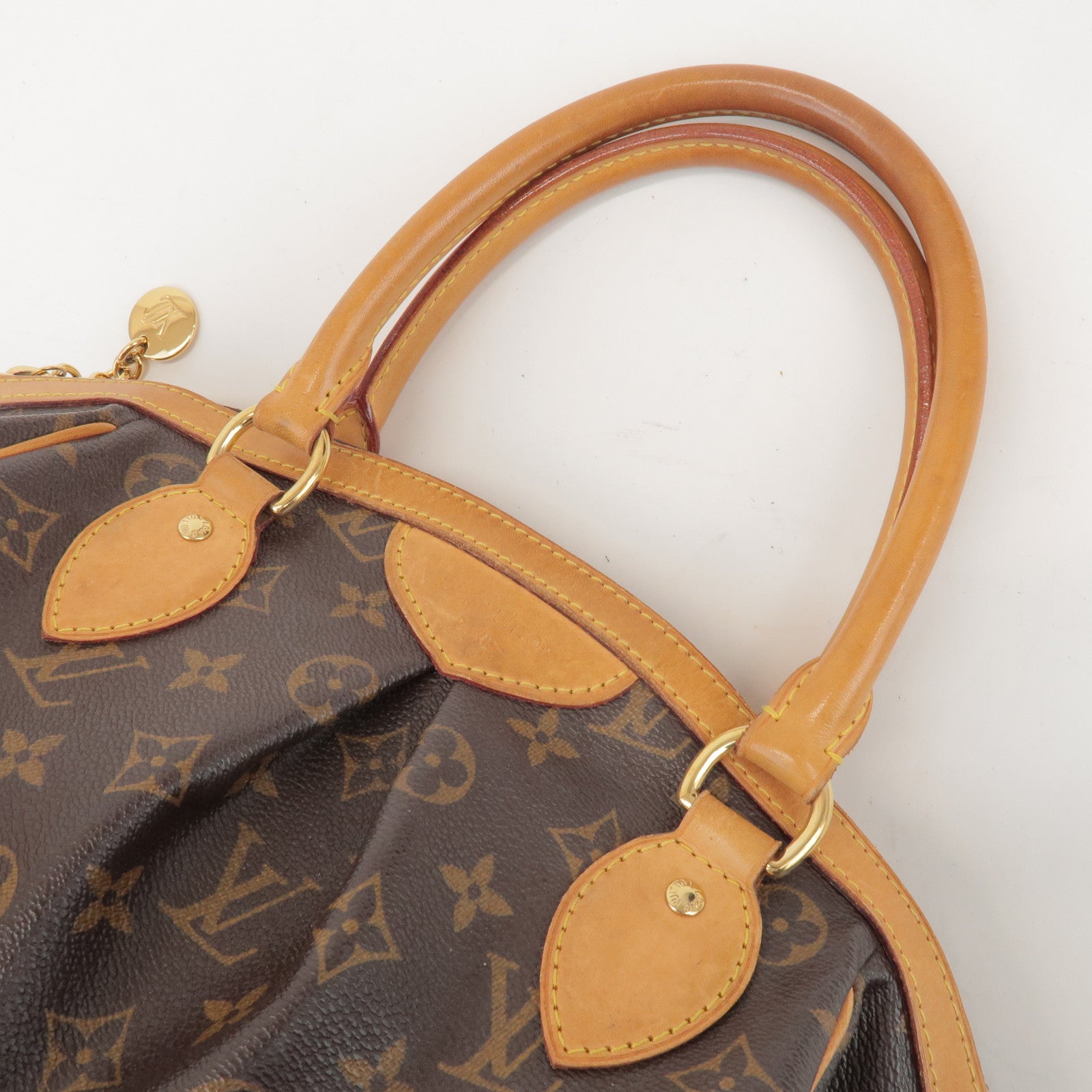 Louis Vuitton Monogram Tivoli PM Hand Bag Shoulder Bag Brown M40143