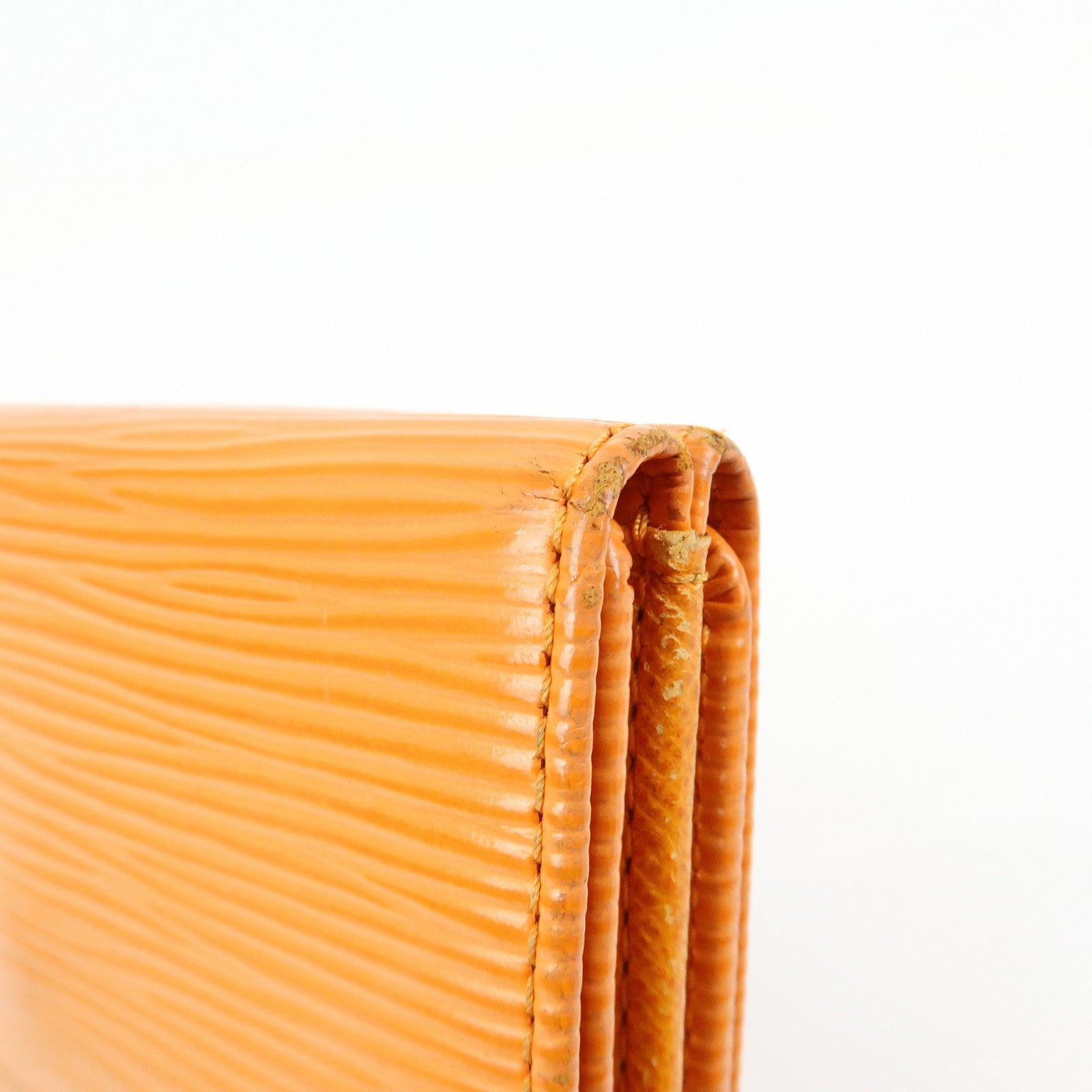 Louis Vuitton Epi Porte Monnaie Billets Credit Wallet Orange M6348H