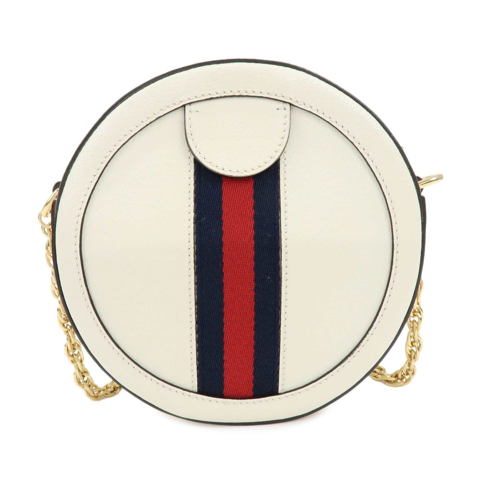 GUCCI Ophidia Sherry Double G Round Mini Chain Shoulder Bag 550618