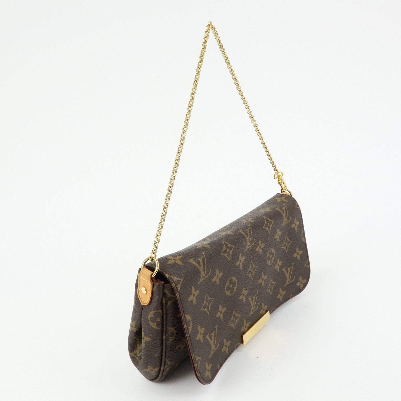 Louis Vuitton Monogram Favorite MM Shoulder Bag Brown M40718