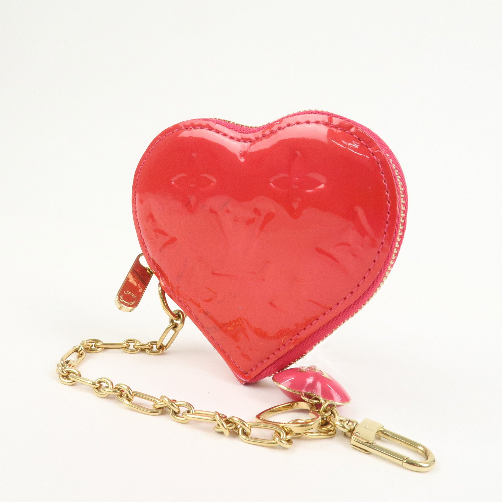 Louis Vuitton Monogram Vernis Porte Monnaie Coeur Coin Case M93657