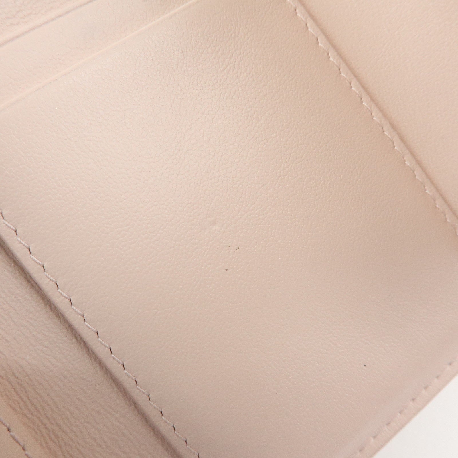 Christian Dior Lady Dior Cannage Patent Leather Lotus Wallet Pink