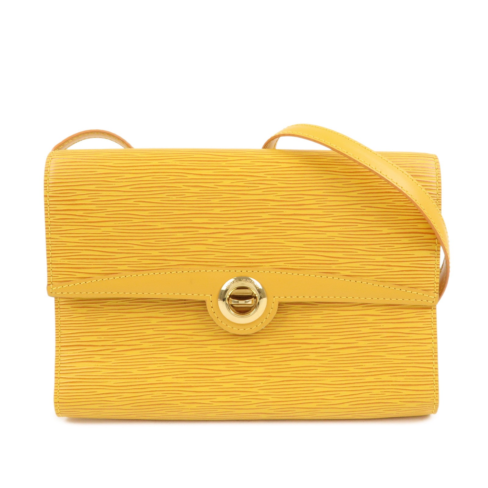 Louis Vuitton Epi Pochette Arche Shoulder Bag Tassili Yellow M52579