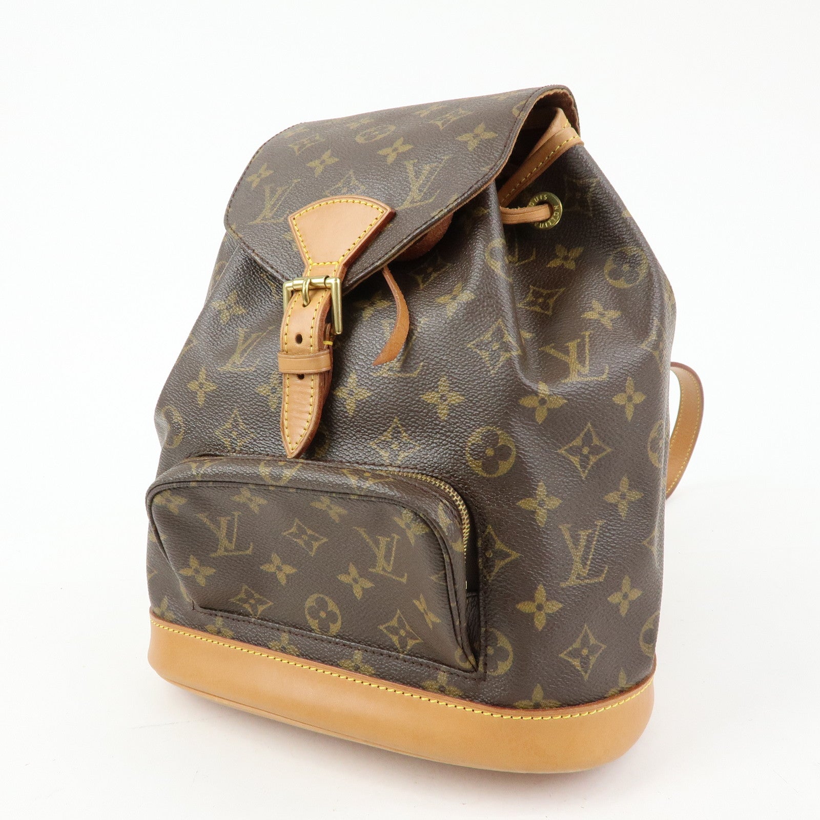 Louis Vuitton Monogram Montsouris MM Backpack Rucksack Brown M51136