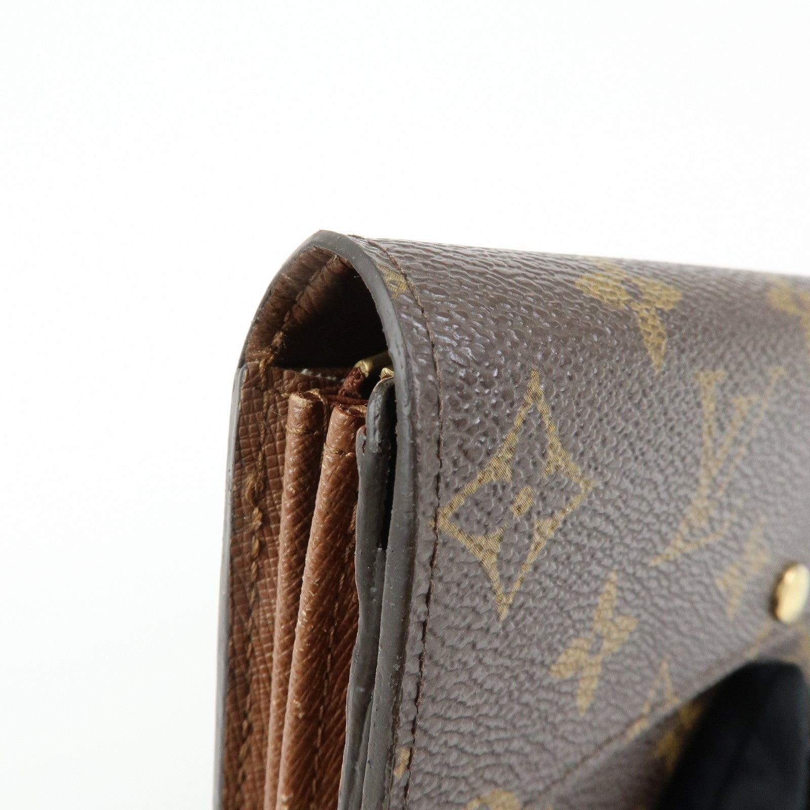 Louis Vuitton Monogram Portefeuille Sarah Long Wallet Brown M61734