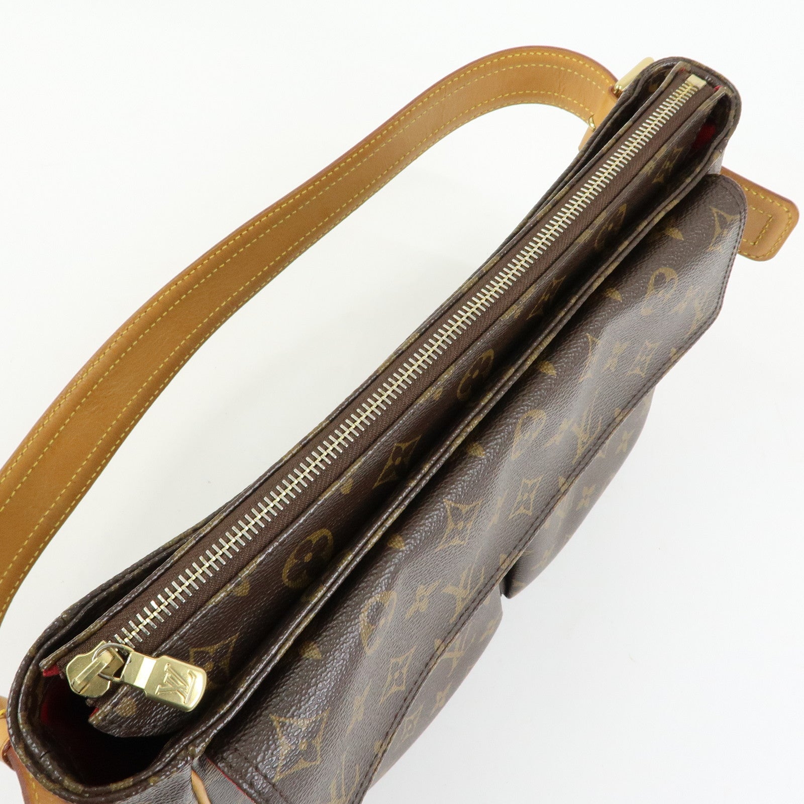 Louis Vuitton Monogram Viva Cite GM Shoulder Bag Brown M51163