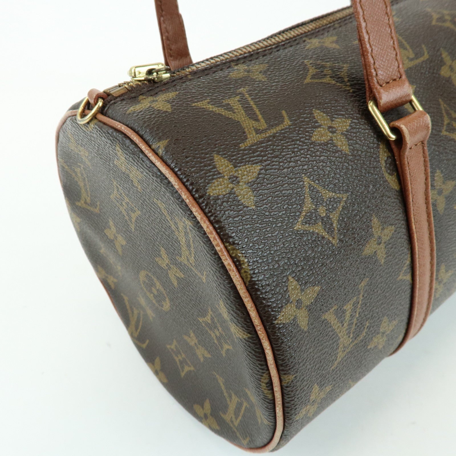 Louis Vuitton Monogram Papillon 30 Hand Bag Brown M51385