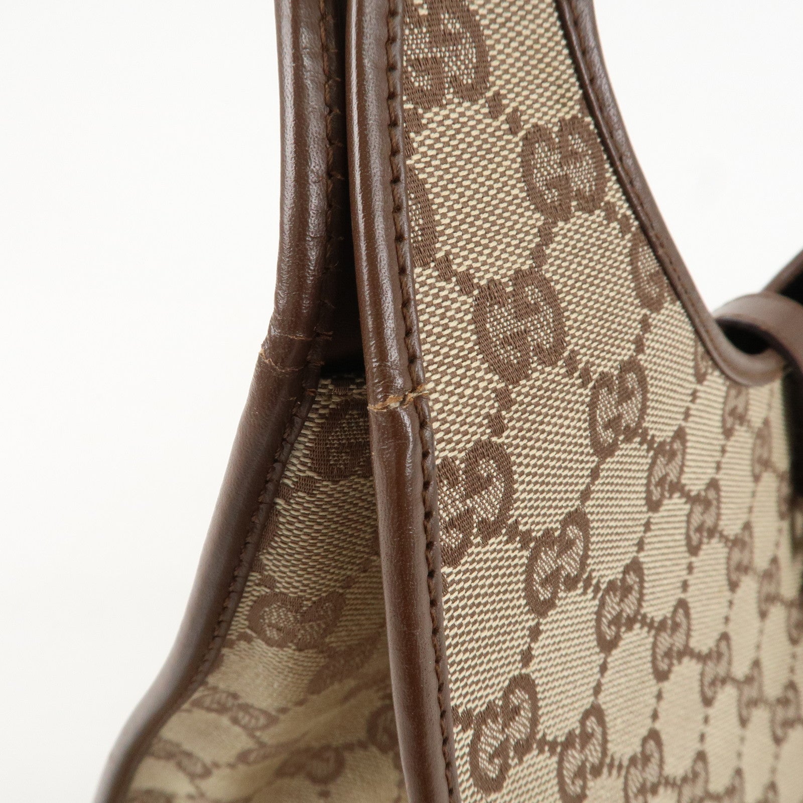 GUCCI Jackie Leather Shoulder Bag Hand Bag Black 002.1067 Used