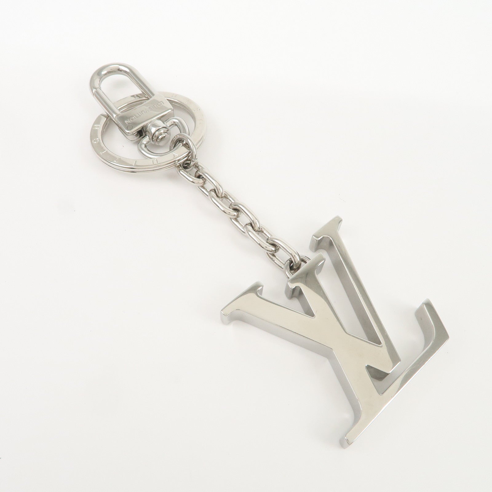 Louis Vuitton Monogram Porte Cles LV Initials Key Ring M01192