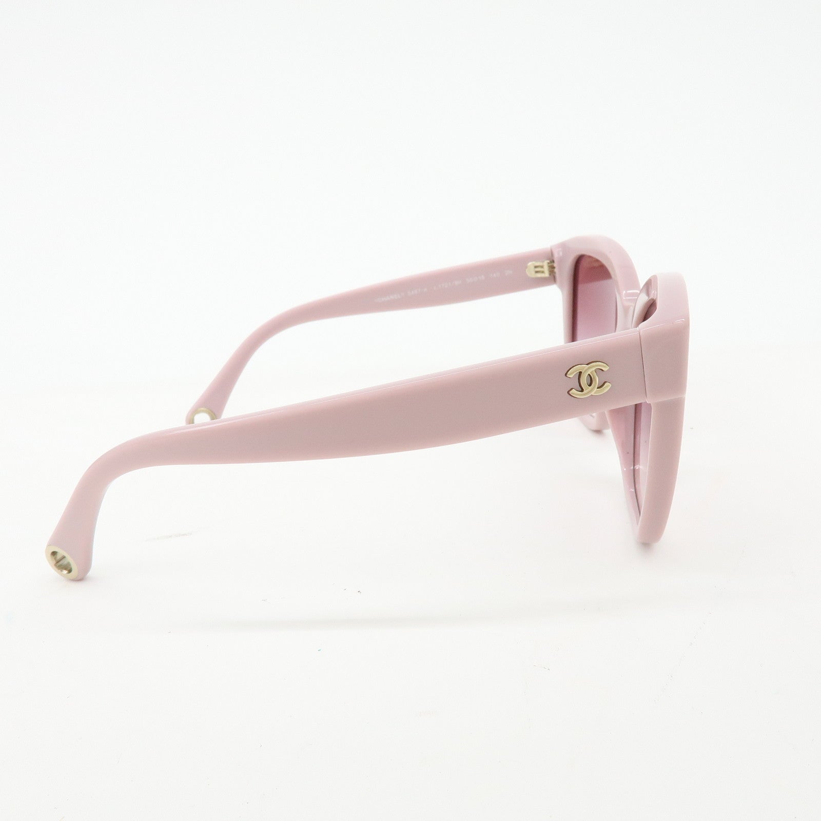 CHANEL COCO Mark Plastic Sunglasses Pink c.1721/8H 140 2N 5487 A