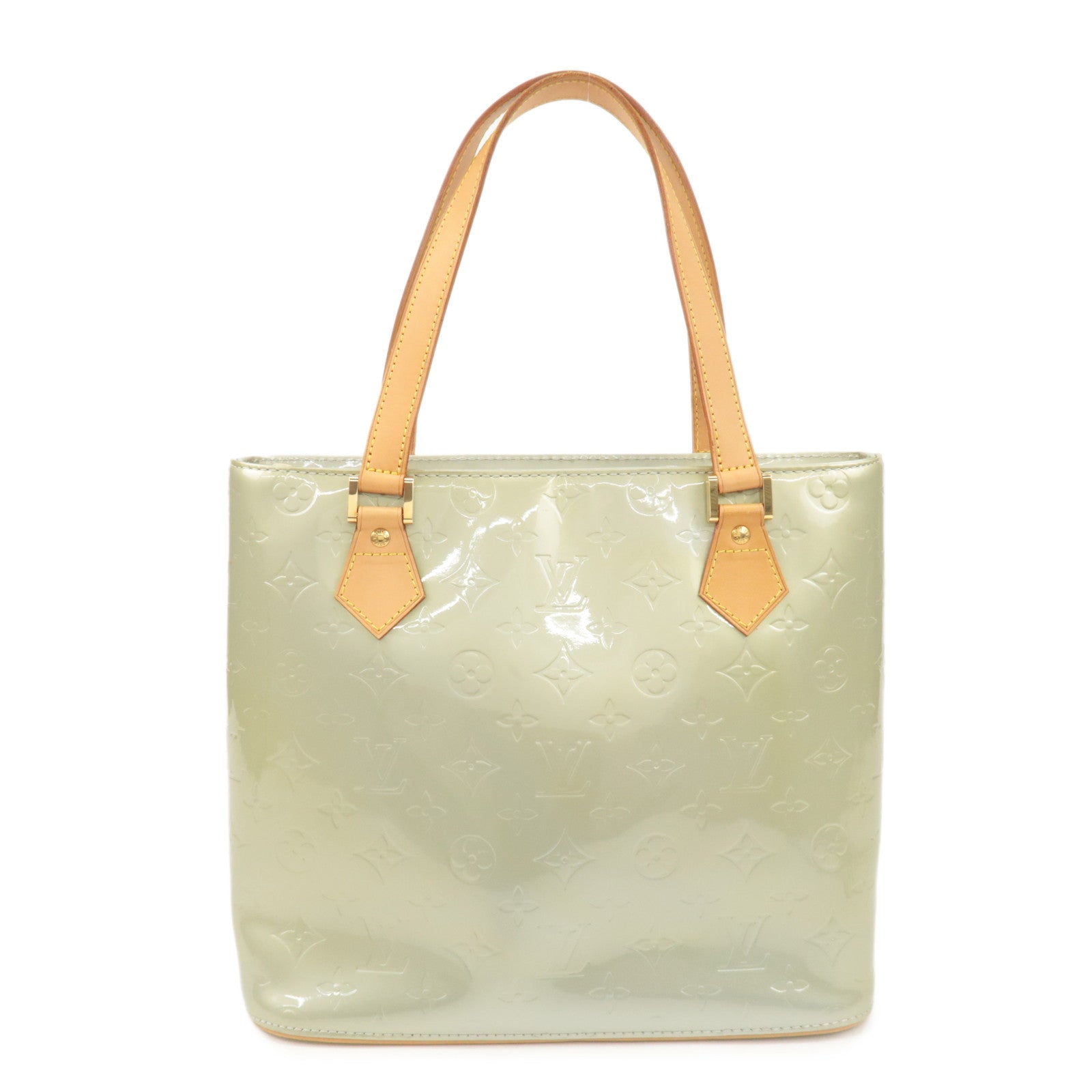 Louis Vuitton Monogram Vernis Houston Hand Bag Gris M91053 Used