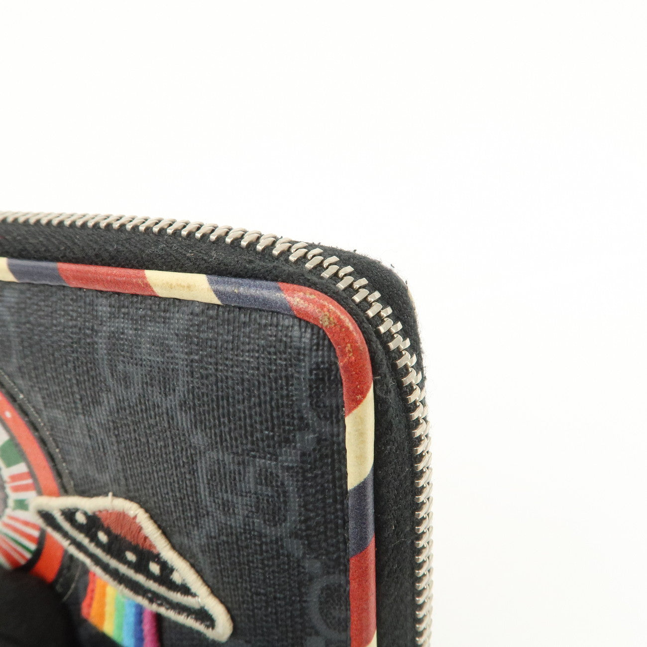 GUCCI GG Supreme Night Courrier Coin Case Black 496343
