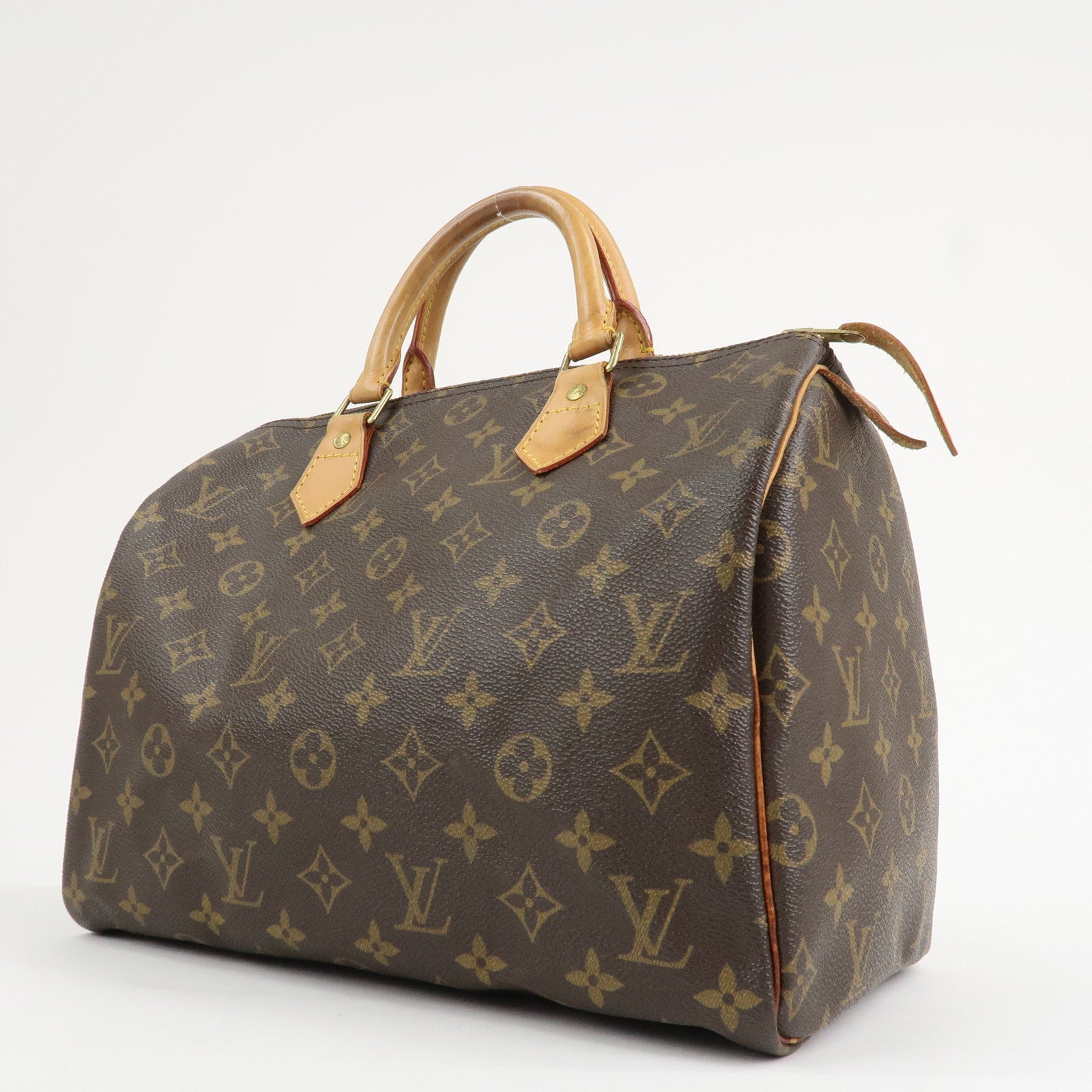 Louis Vuitton Monogram Speedy 30 Boston Bag Hand Bag Brown M41526