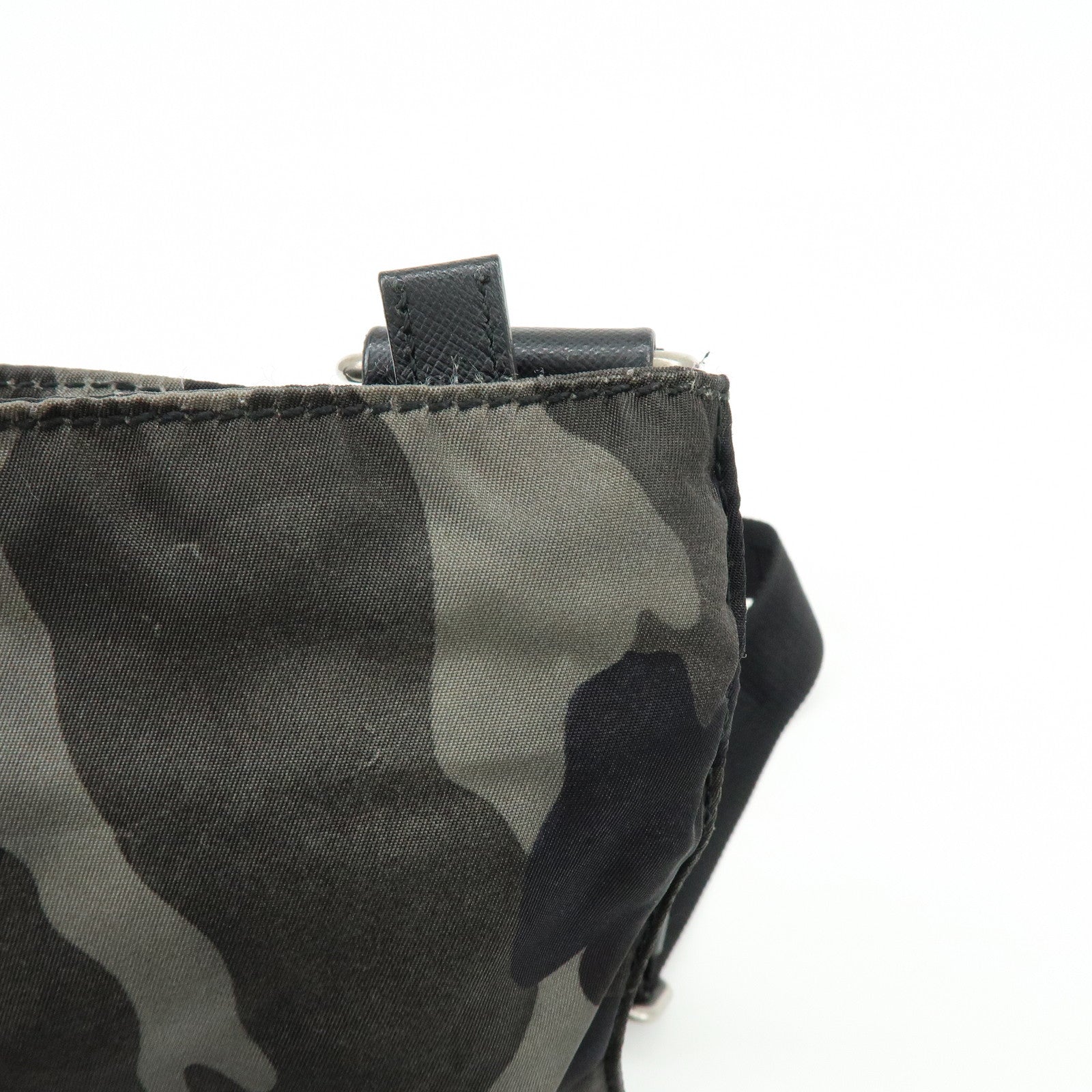 PRADA Triangle Logo Nylon Shoulder Bag Crossbody Bag Camouflage