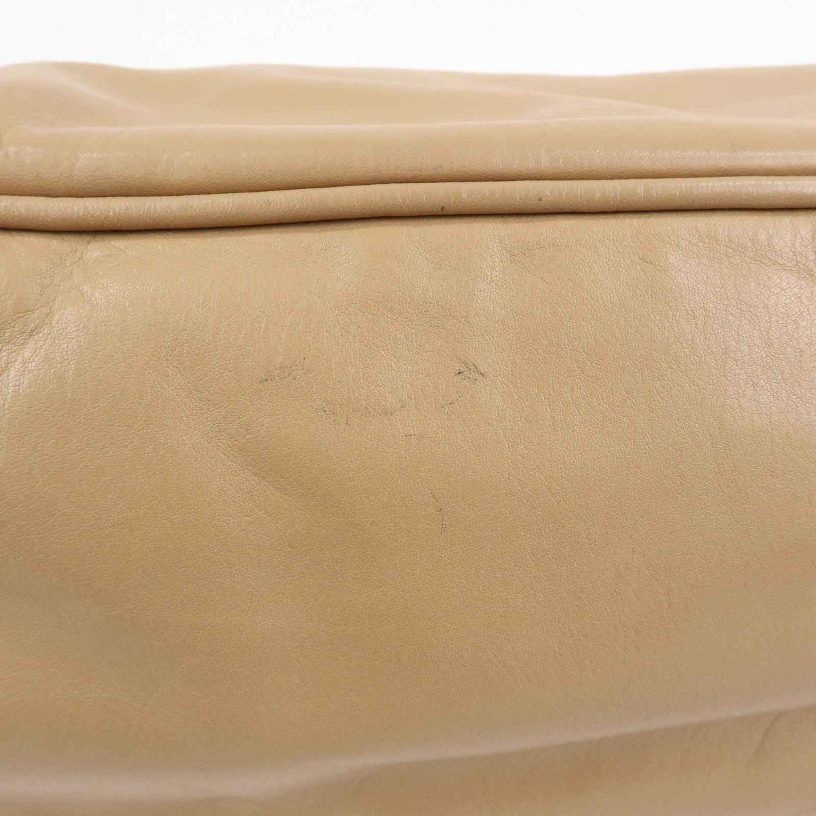 PRADA Soft Calf Leather 2Way Hand Shoulder Bag Light Brown BN1902