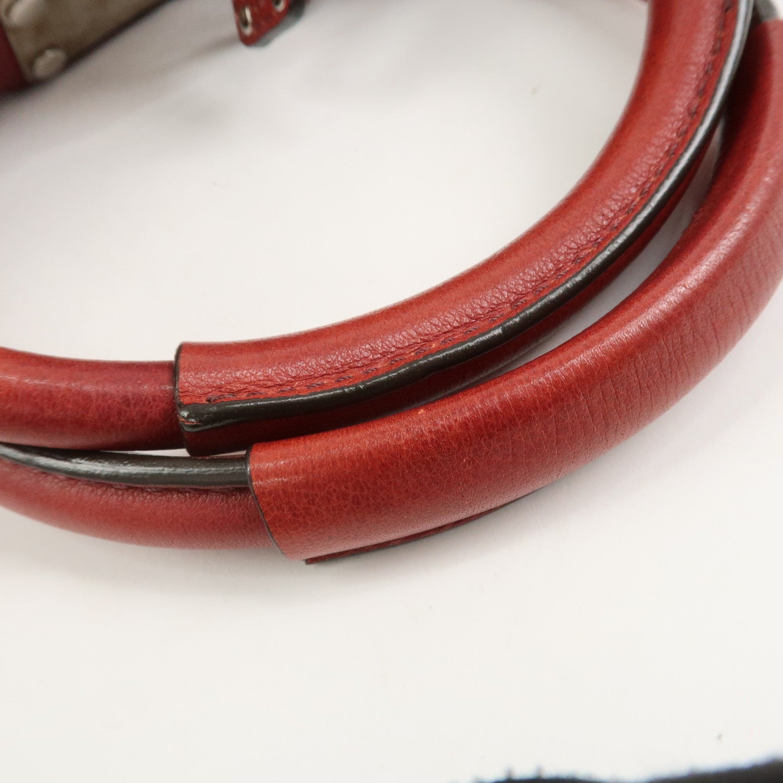 Chloe Paddington Leather Hand Bag Shoulder Bag Red