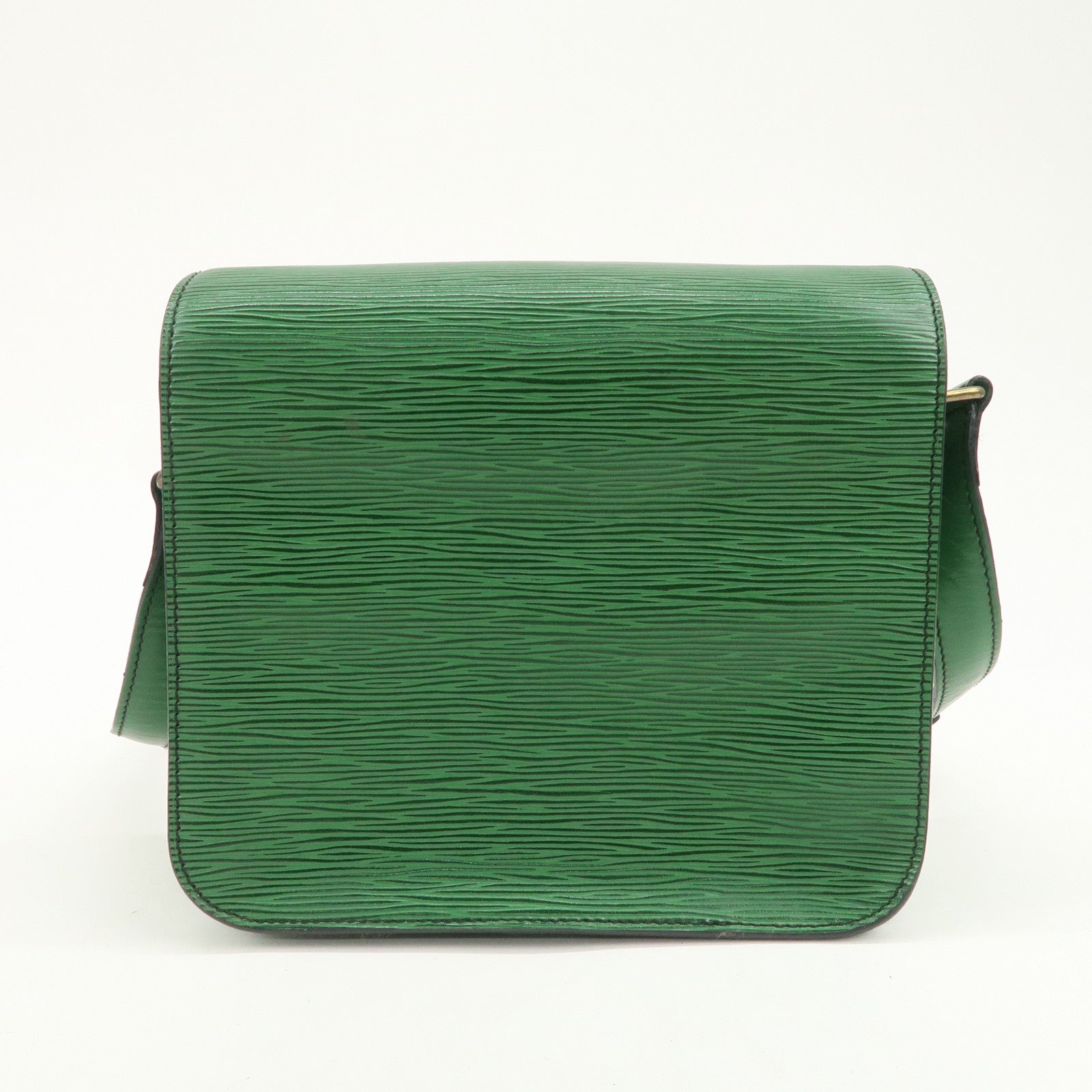 Louis Vuitton Epi Cartouchiere MM Shoulder Bag Borneo Green M52244