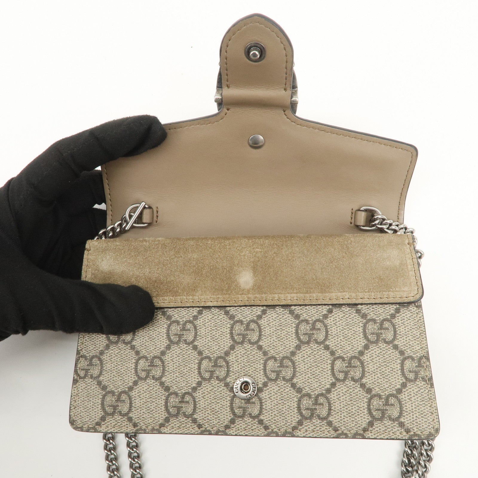 GUCCI Dionysus Super Mini Bag Leather Chain Shoulder Bag 476432