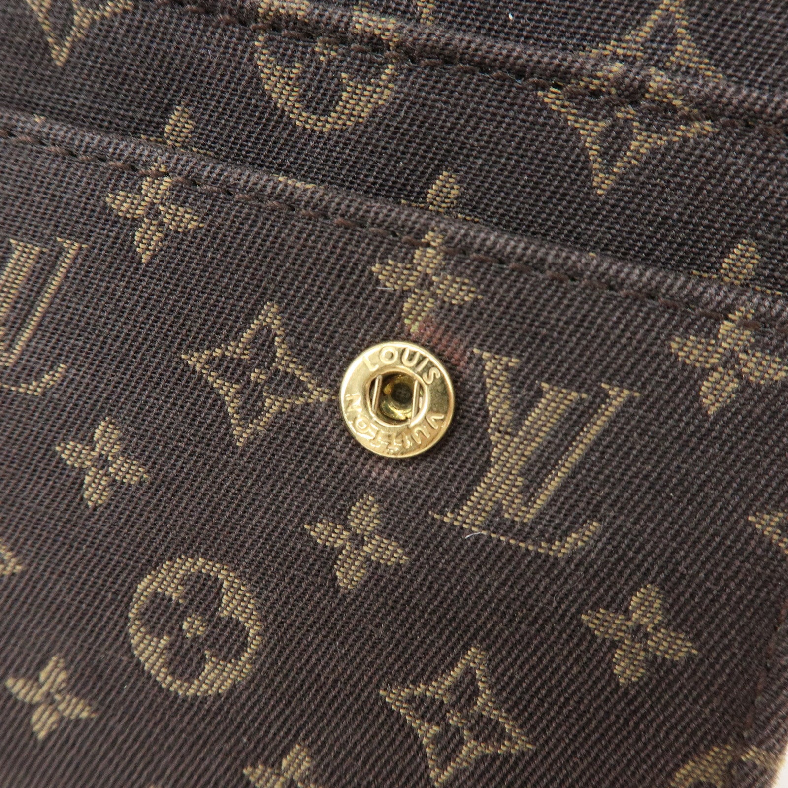 Louis Vuitton Monogram Mini Lin Canvas Long Wallet Brown M95234
