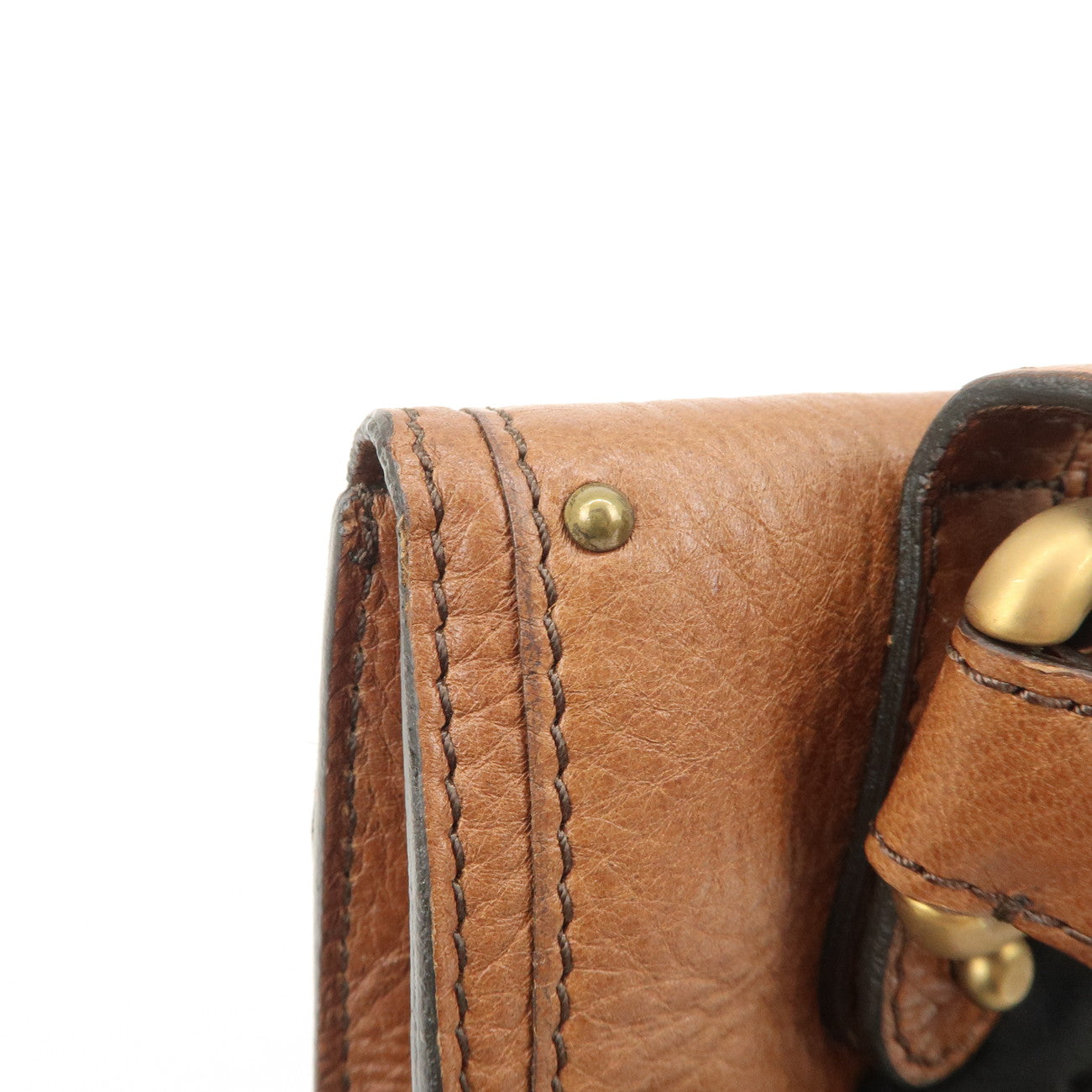 Chloe Paddington Belt Waist Bag Brown Gold