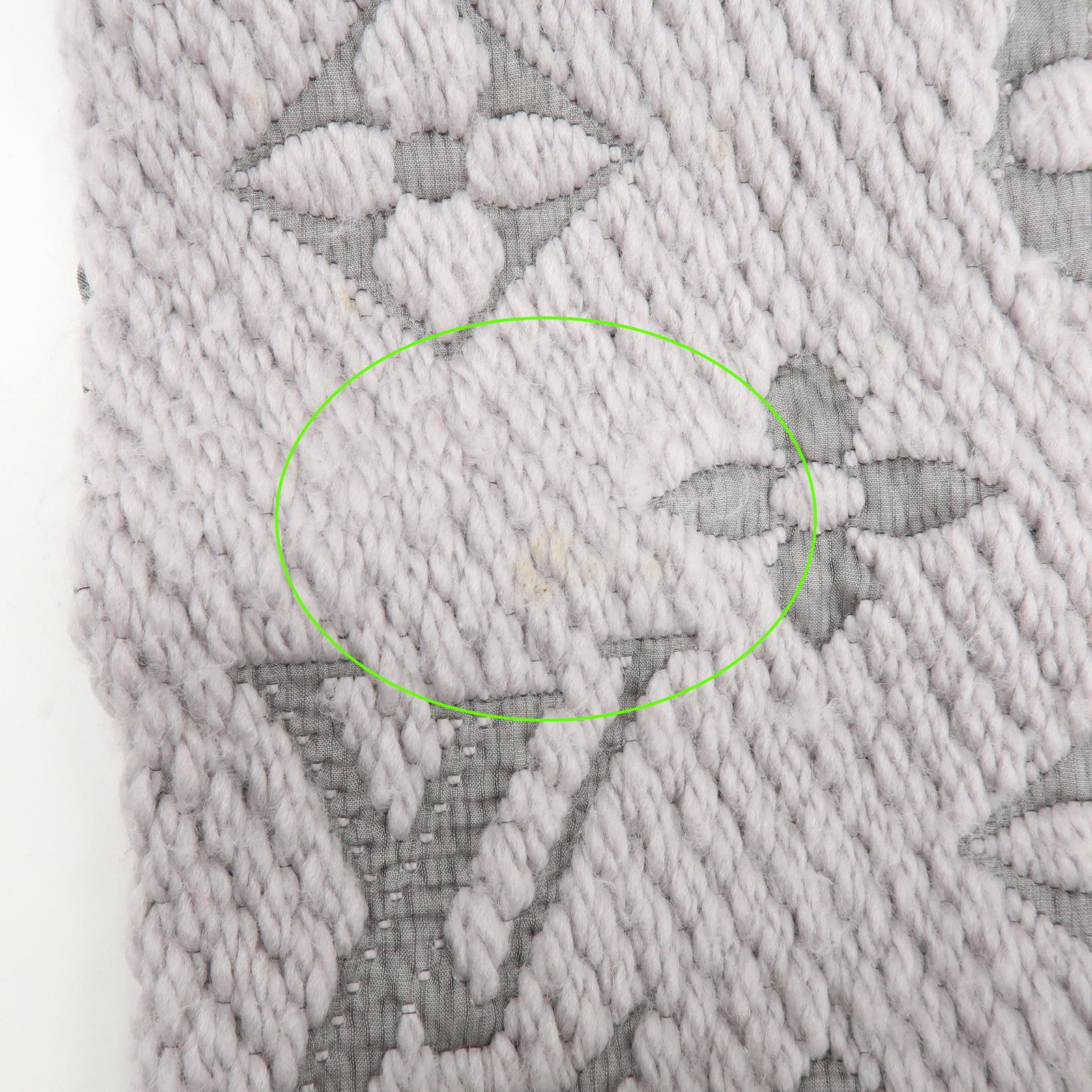 Louis Vuitton Monogram Escharp Logomania Scarf Gris Perle M74742