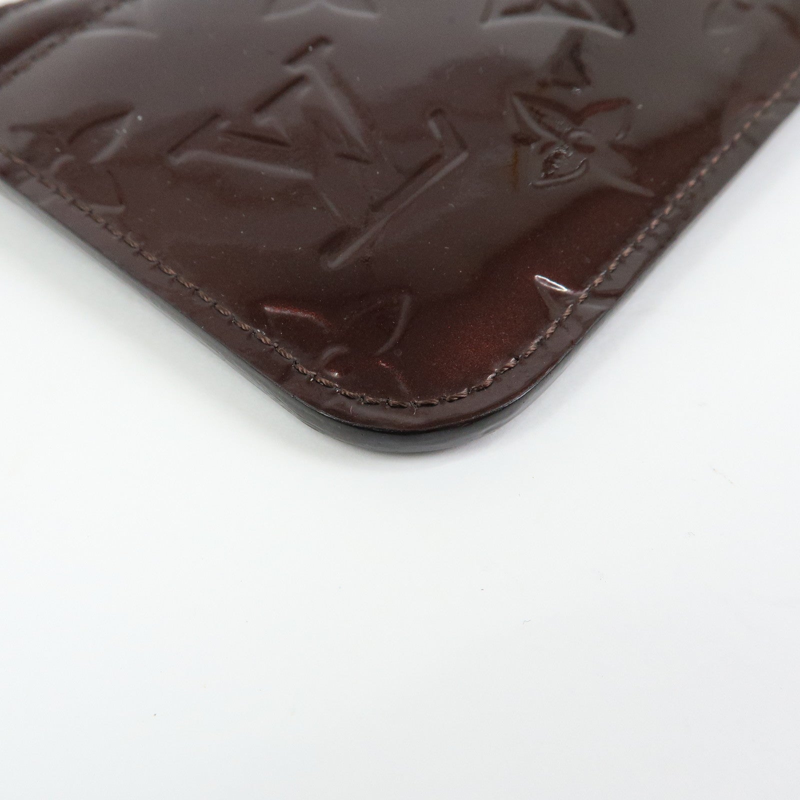 Louis Vuitton Vernis Pochette Cles NM Coin Case Amarante M93557