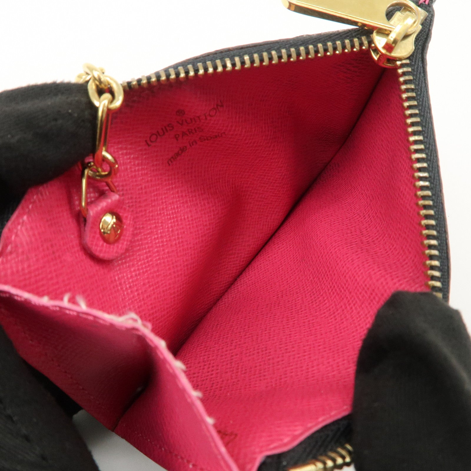 Louis Vuitton Monogram Multicolor Pochette Cles Coin Case Noir M93735