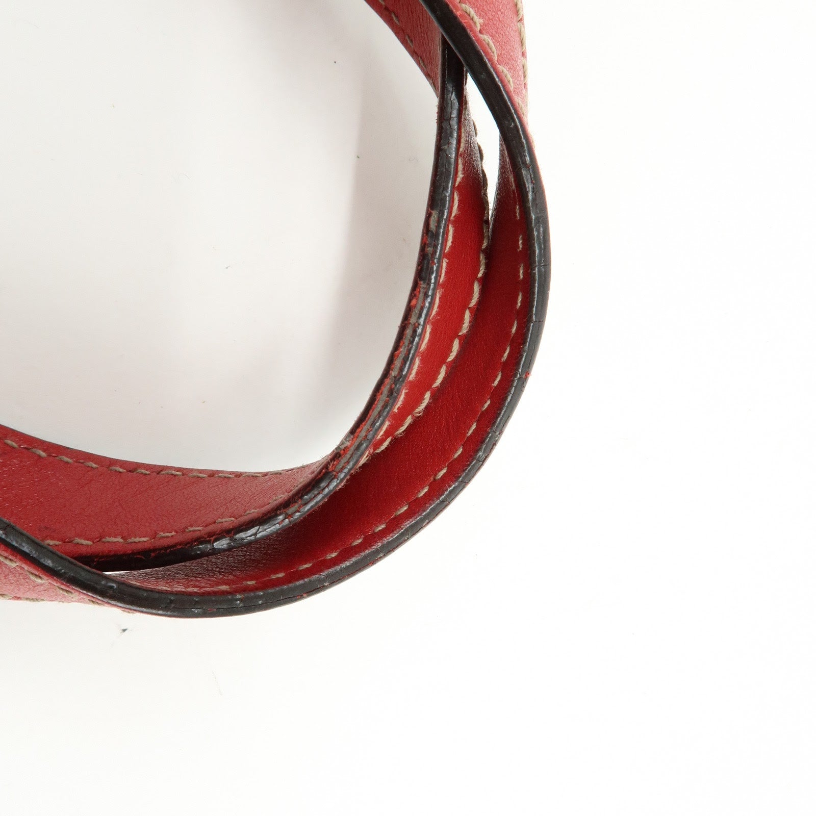GUCCI GG Canvas Leather Tote Bag Hand Bag Red 257249
