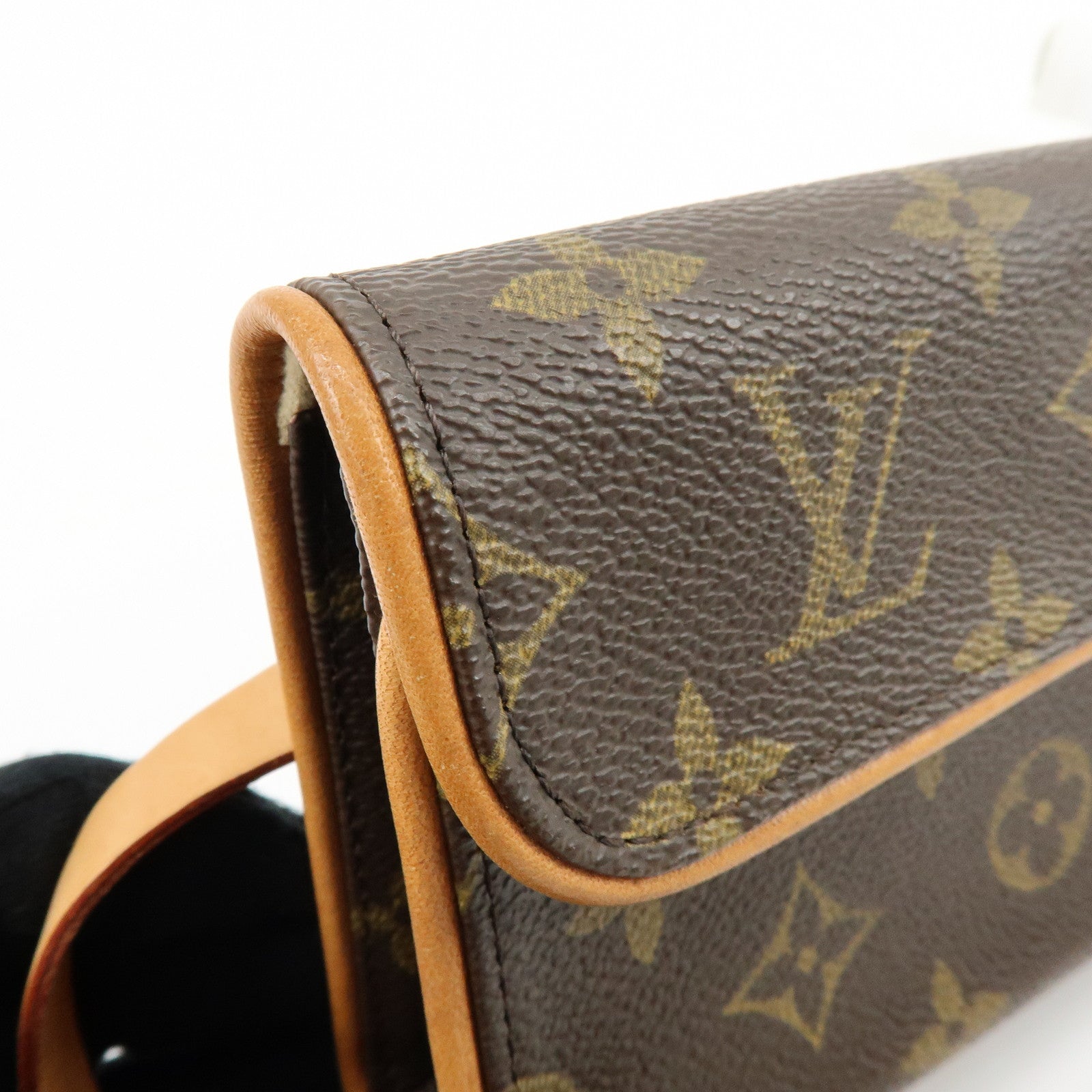Louis Vuitton Monogram Pochette Florentine Waist Bag Belt XS M51855