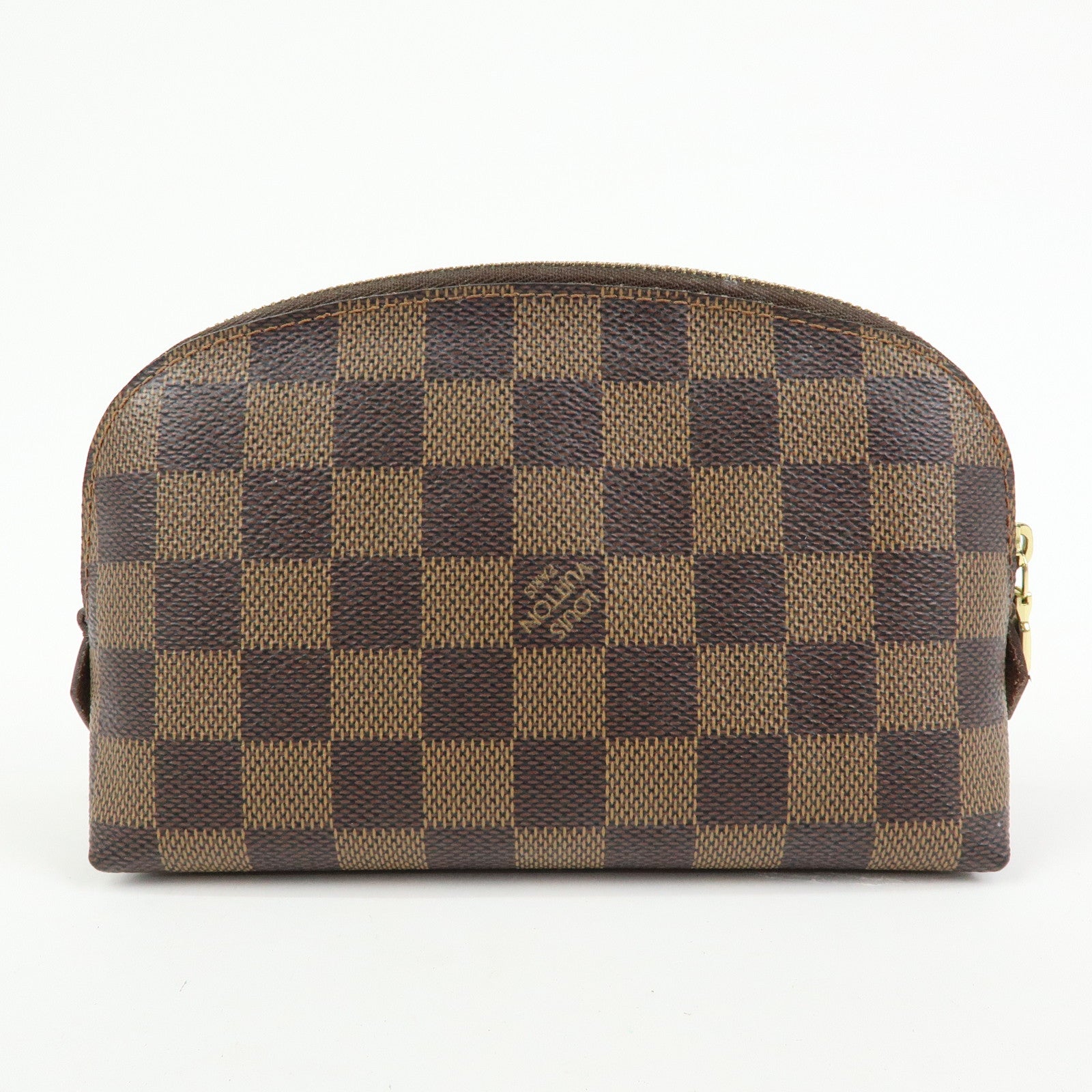 Louis Vuitton Damier Pochette Cosmetic PM Pouch Brown N47516