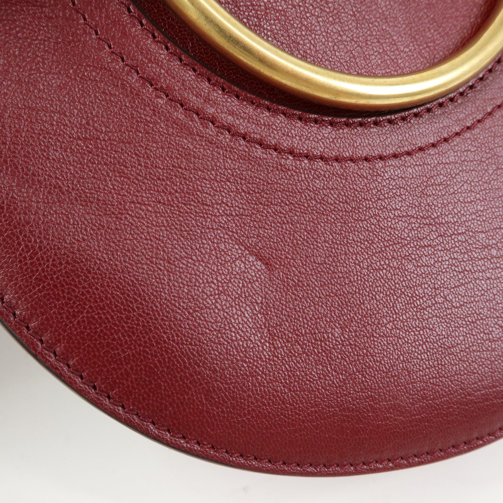 Chloe Pixie Leather Suede 2Way Bag Hand Bag Shoulder Bag Bordeaux