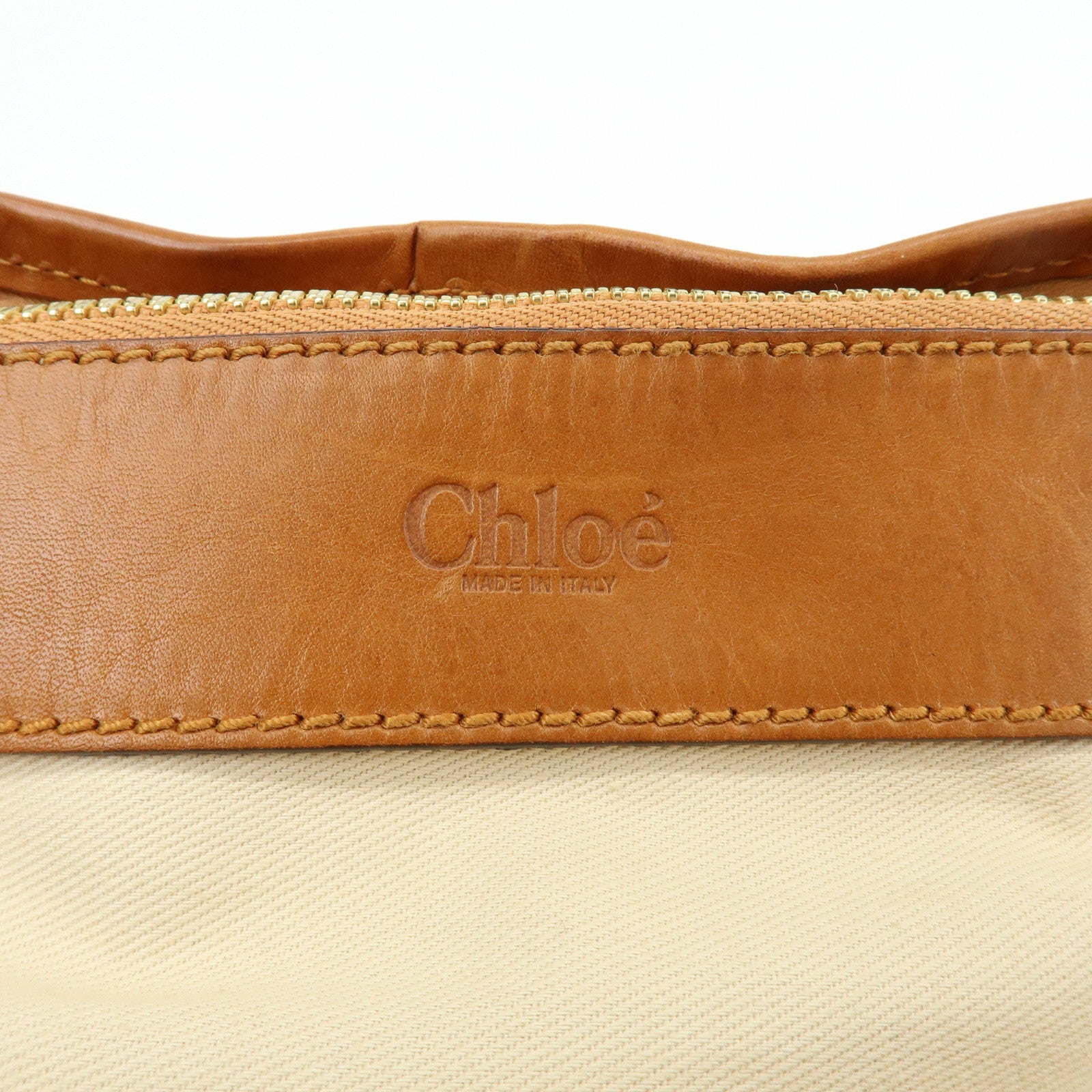 Chloe Kerala Leather Shoulder Bag Hand Bag Horse Charm Brown