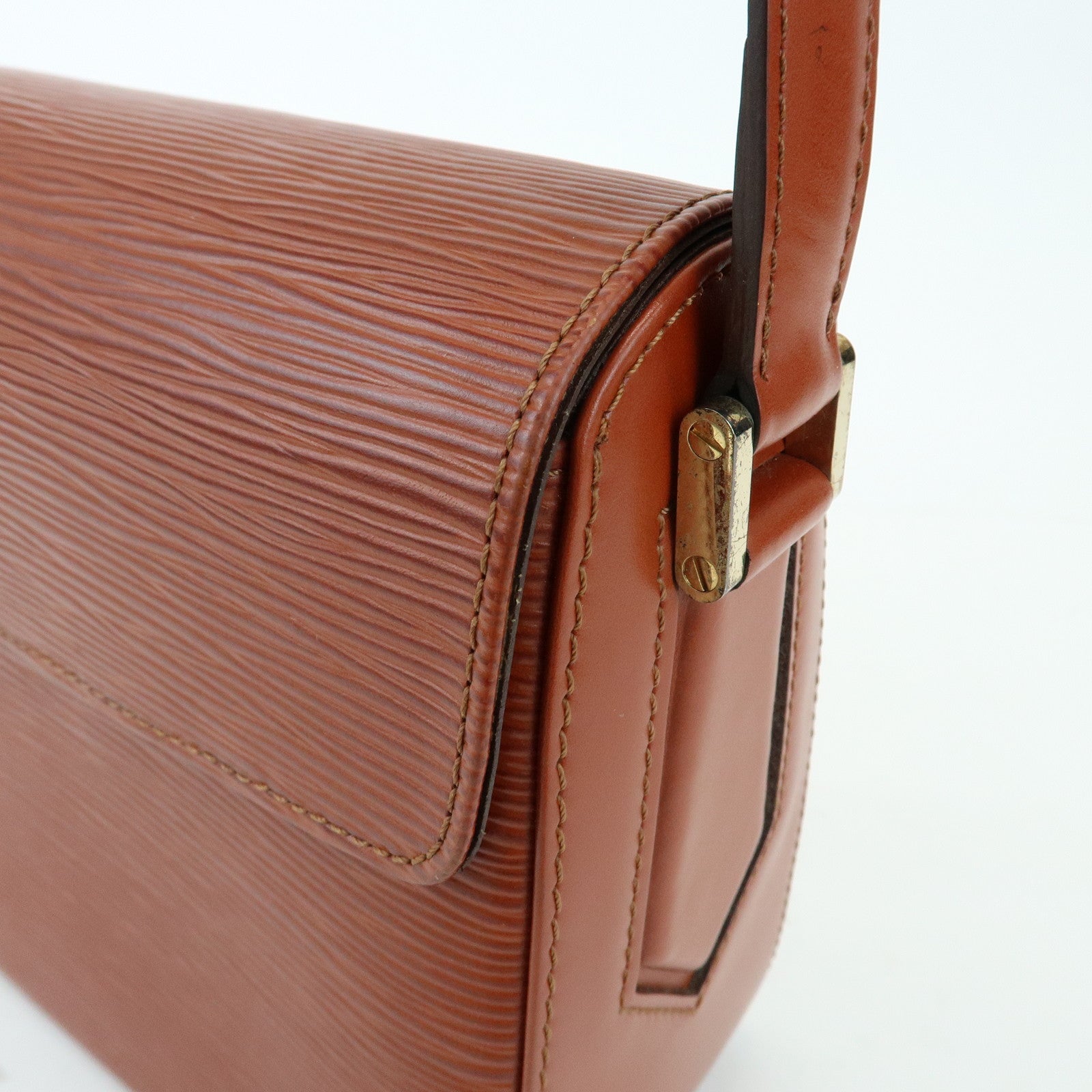 Louis Vuitton Epi Leather Buci Shoulder Bag Kenya Brown M52203