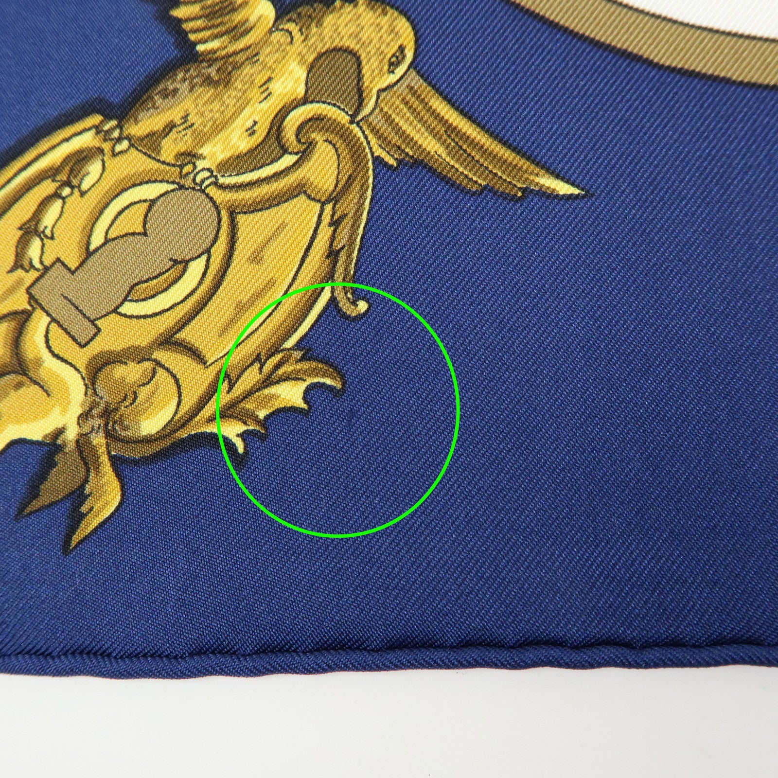 HERMES Carre 90 Silk 100% Scarf LES CLES THE KEYS RARE Navy Gold