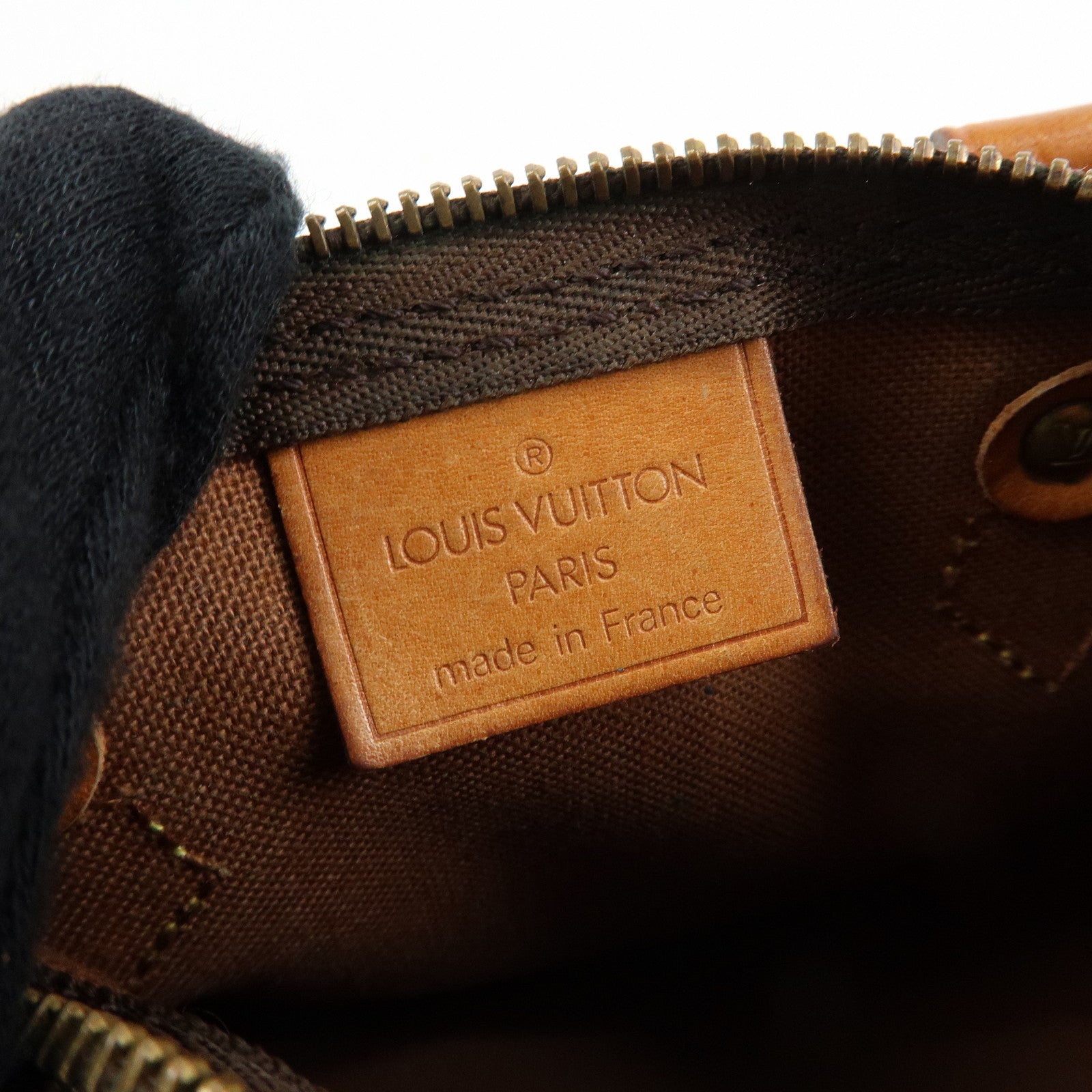Louis Vuitton Monogram Mini Speedy Hand Bag Brown M41534
