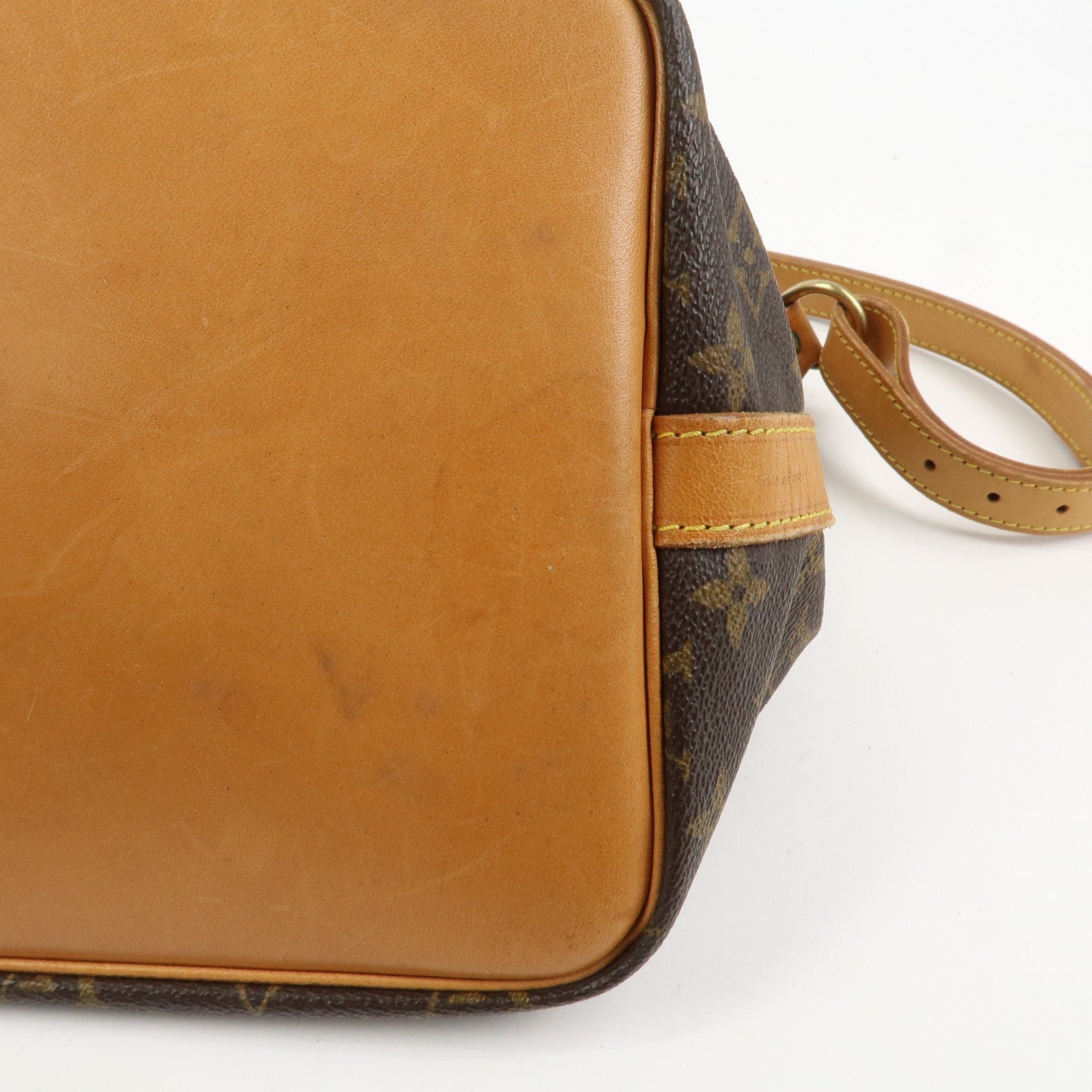 Louis Vuitton Monogram Canvas Petit Noe Shoulder Bag Brown M42226