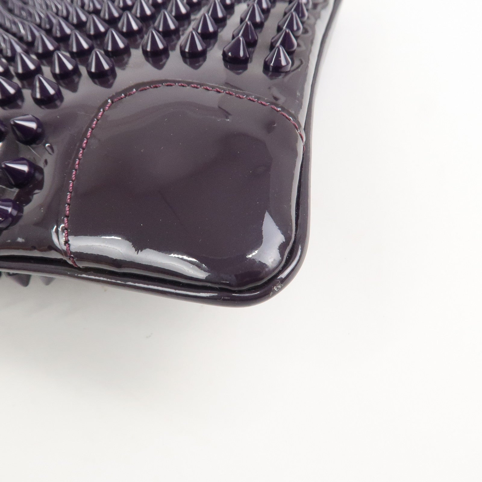 Christian Louboutin Vinyl 2Way Bag Chain Shoulder Bag Purple