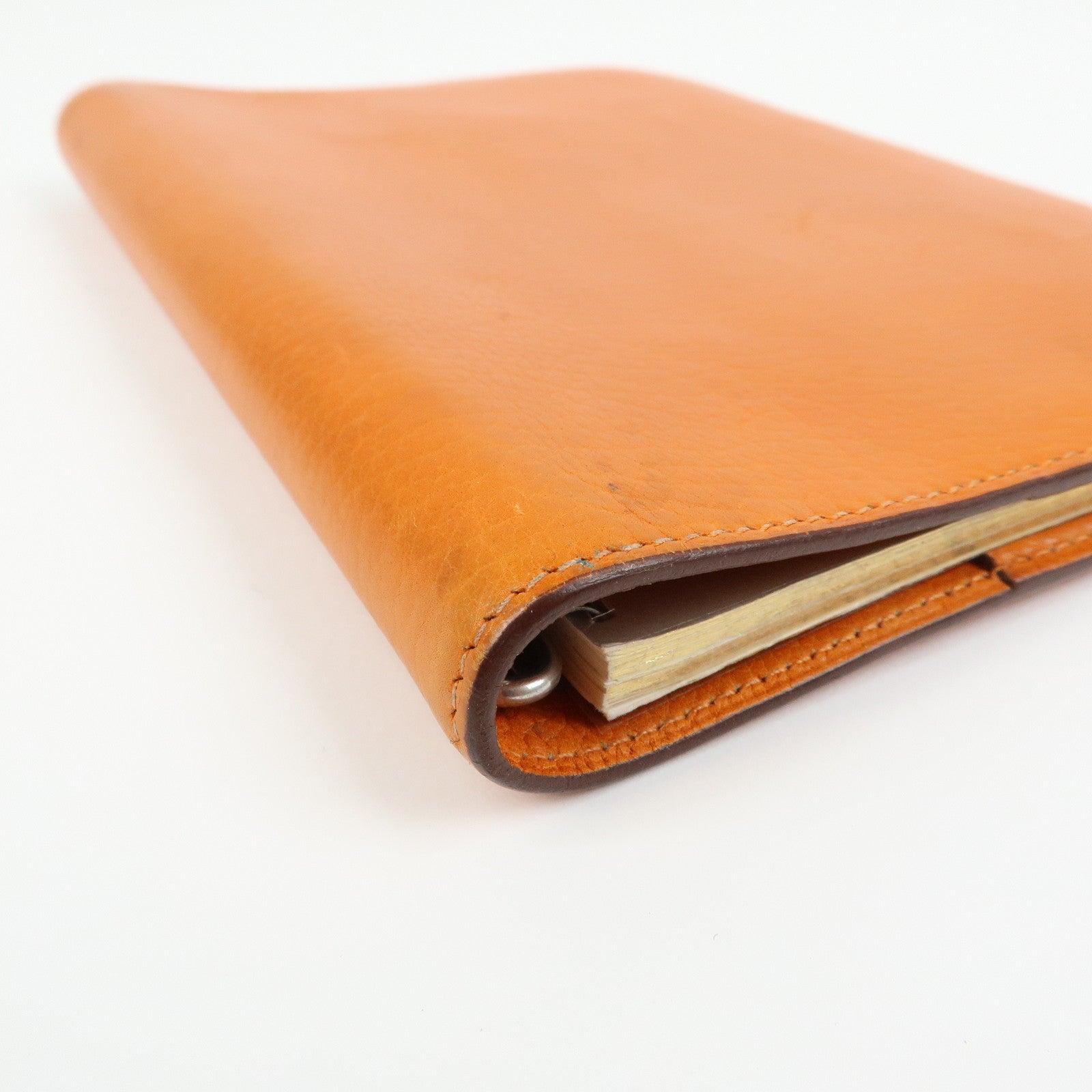 HERMES Togo Leather Agenda Cover Planner Cover □I Stamped Orange