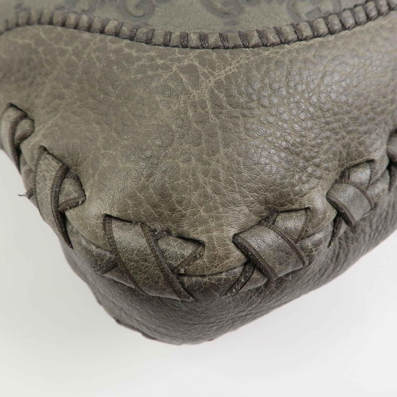 GUCCI Bamboo Guccissima Leather 2Way Bag Hand Shoulder Bag 218491