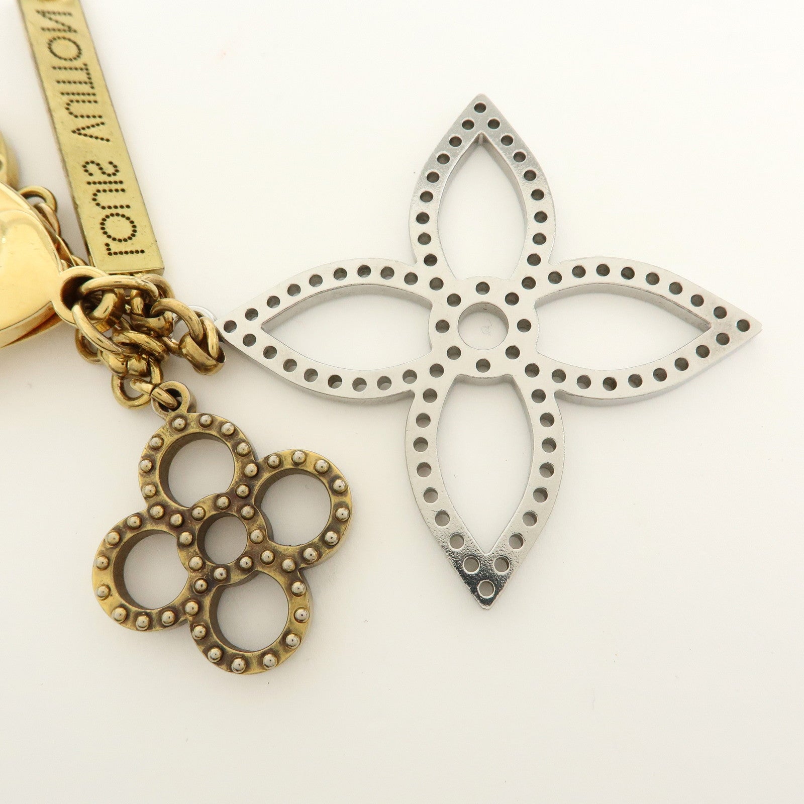 Louis Vuitton Bijoux Sac Tapage Metal Bag Charm Gold Silver M65090