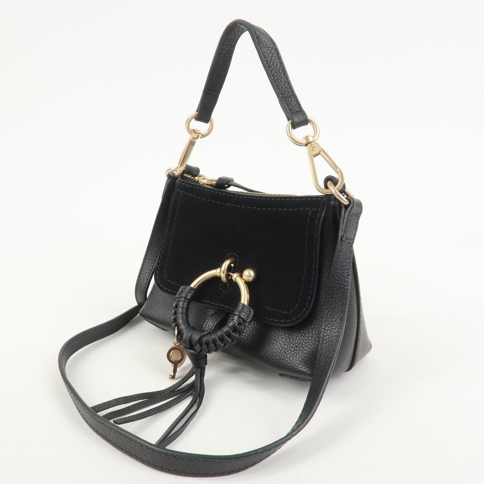 Chloe See by Chloe Joan 2WAY Bag Shoulder Bag Hand Bag Black