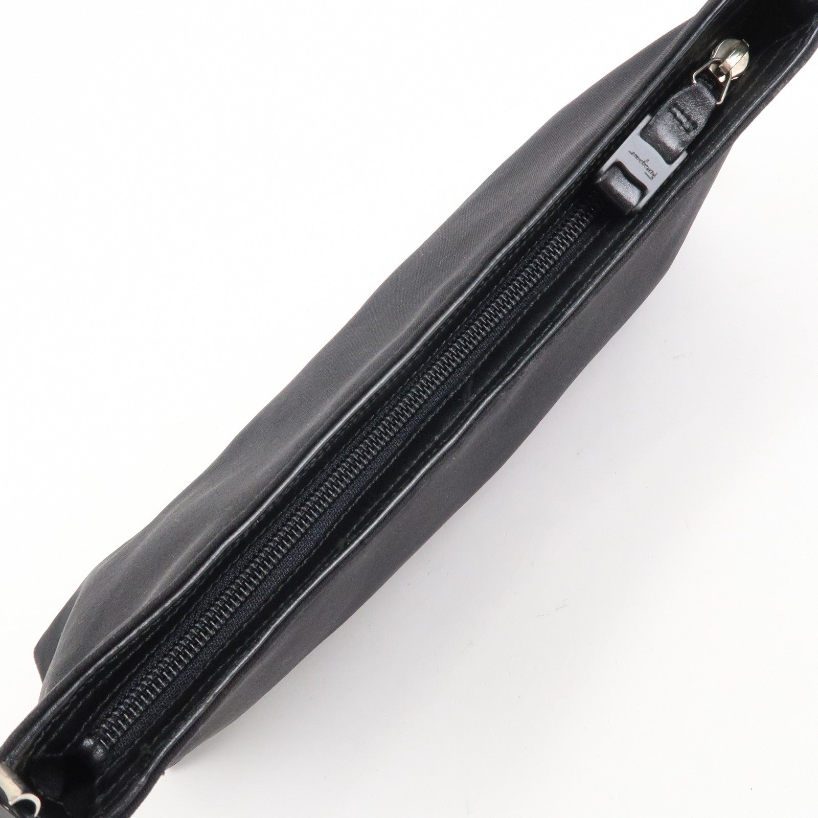 Ferragamo Nylon Shoulder Bag Hand Bag Black D21 9659