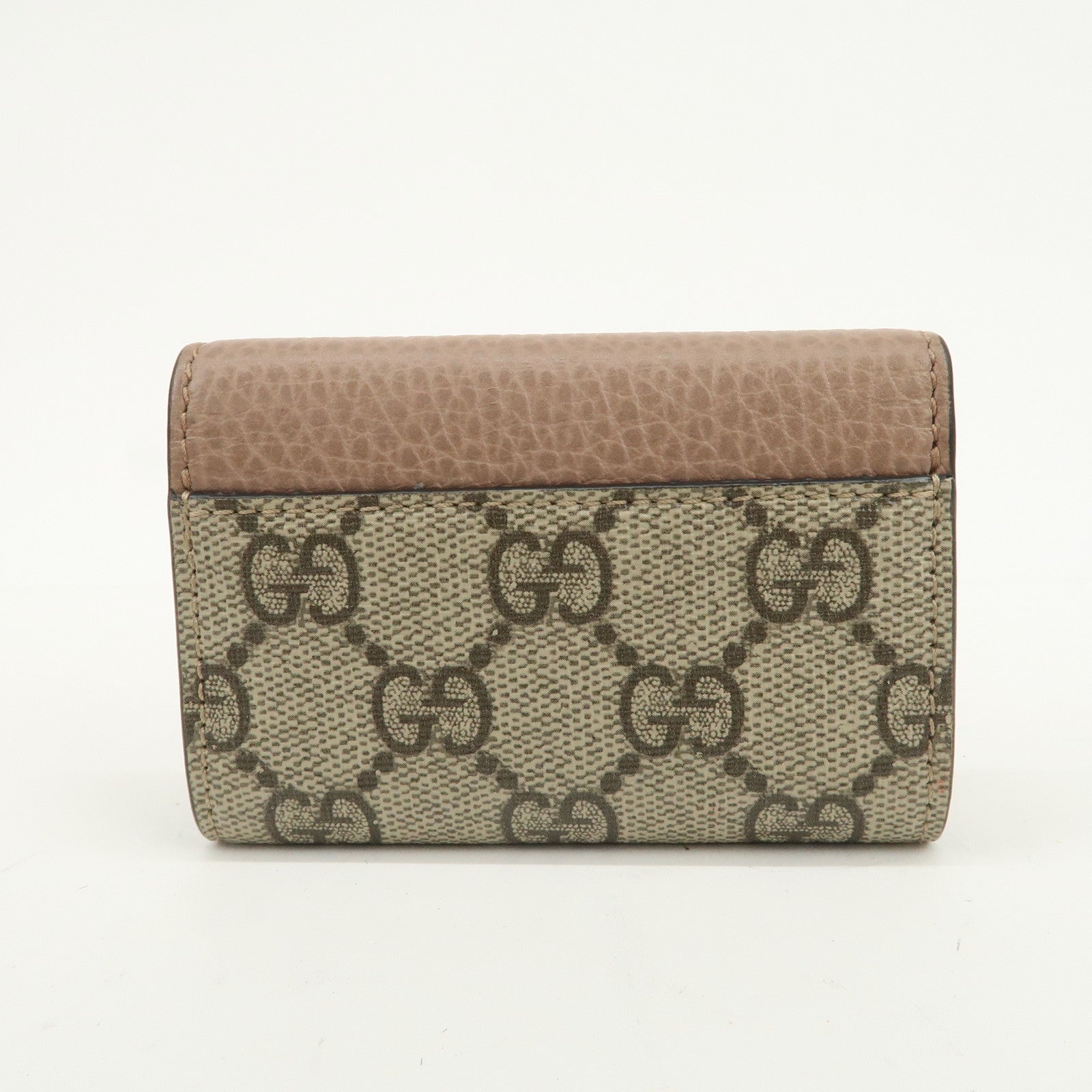 GUCCI GG Marmont GG Supreme 6 Key Case Key Holder Beige 456118