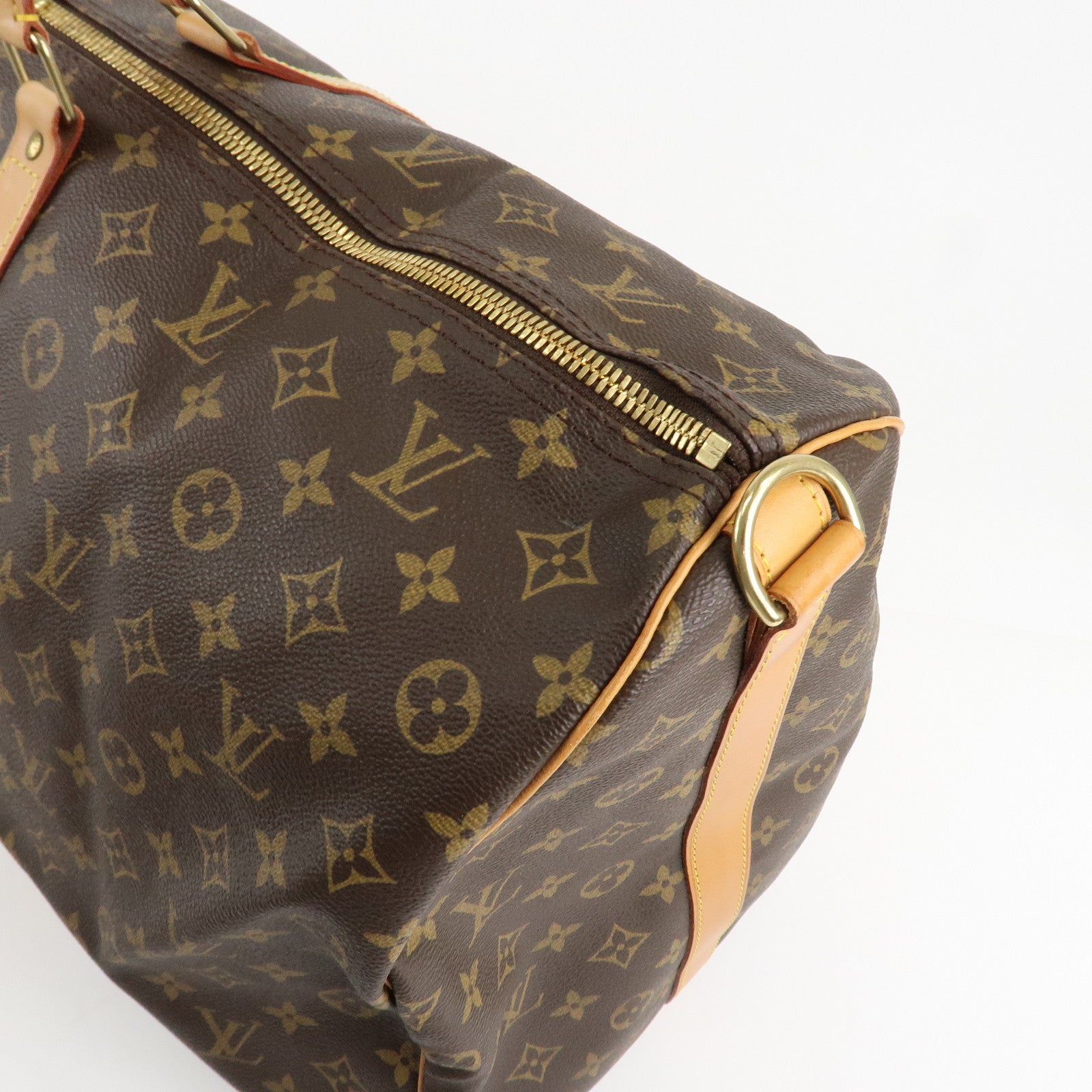 Louis Vuitton Monogram Keep All Bandouliere 60 Bag Brown M41412 Used