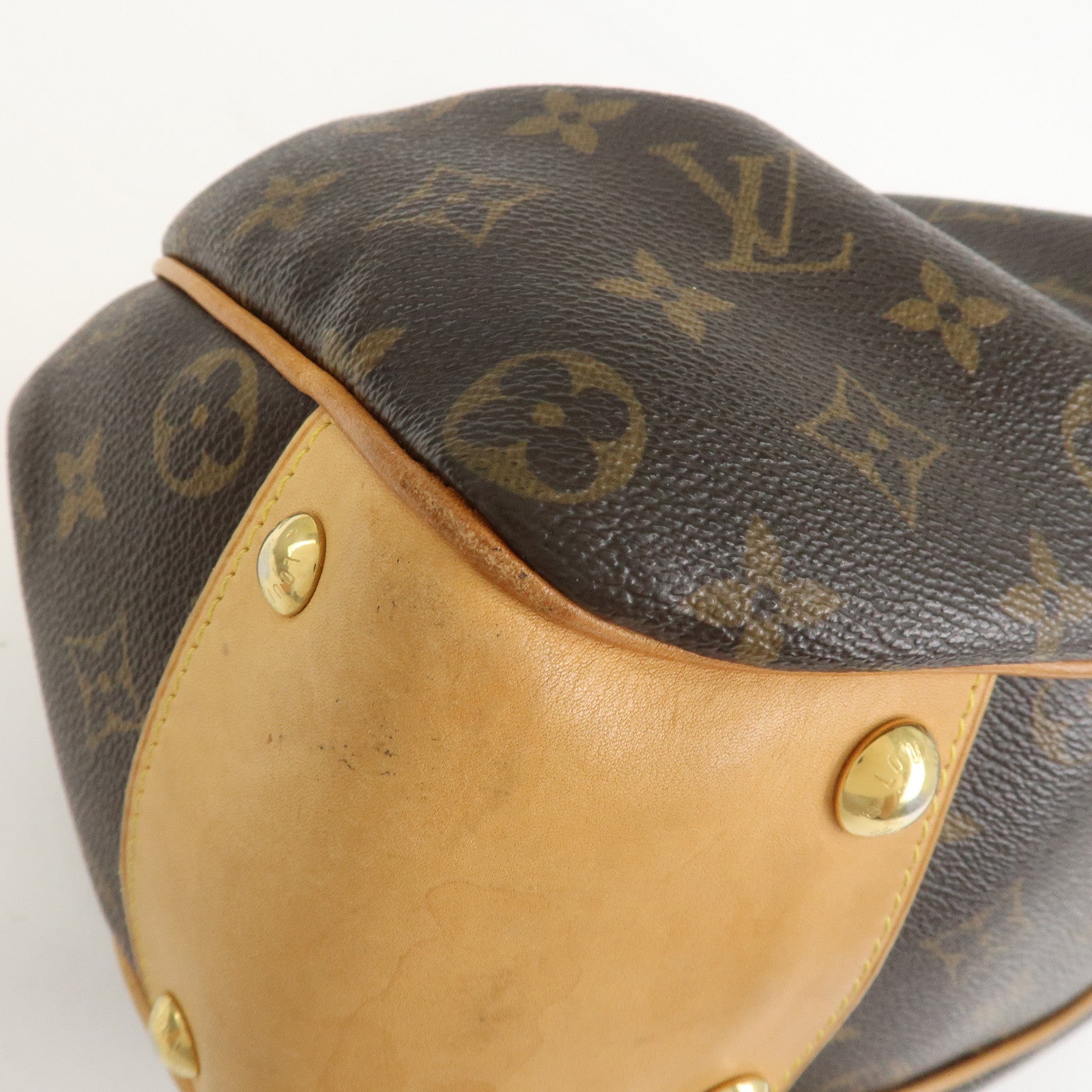 Louis Vuitton Monogram Poesie PM Hand Bag Brown M45715
