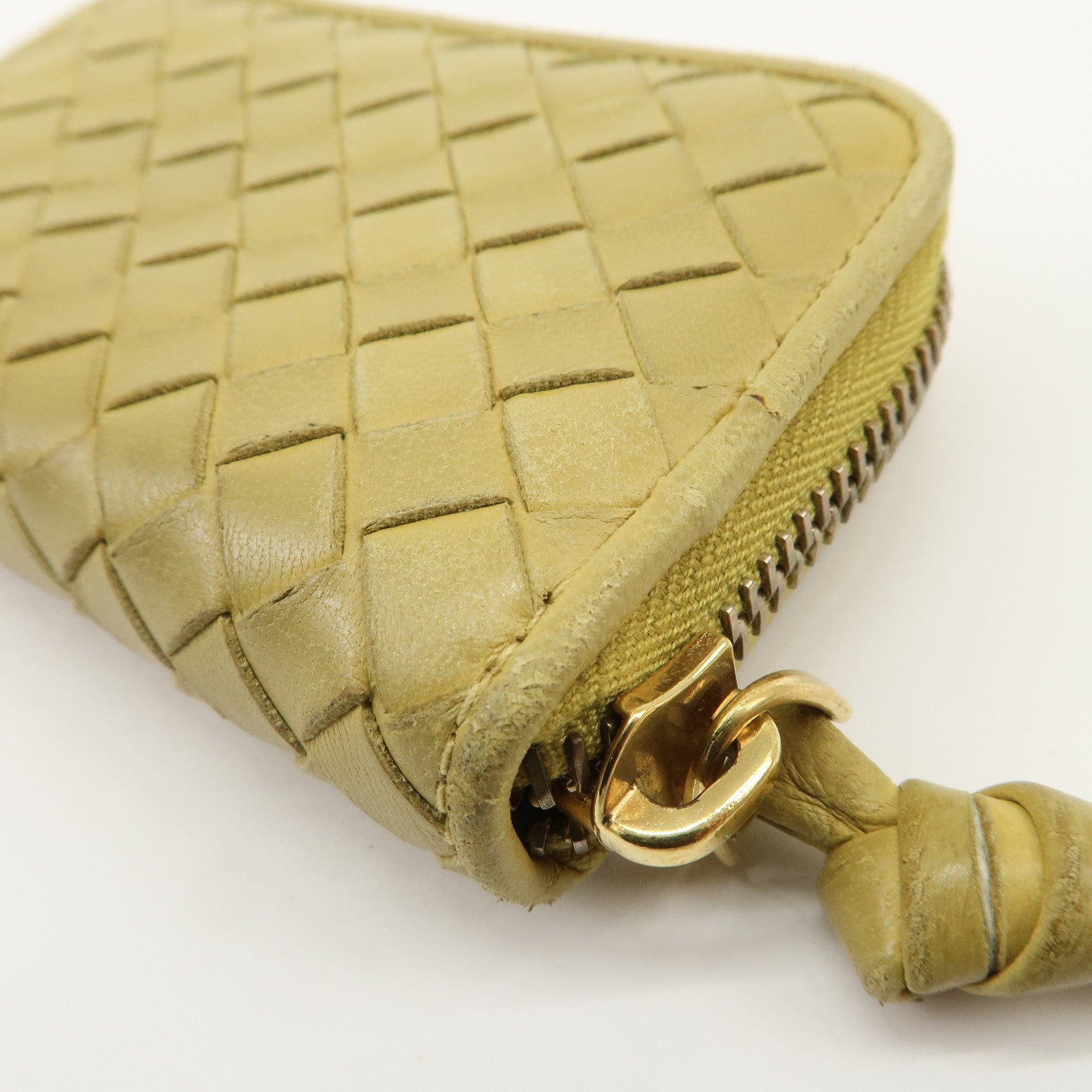 BOTTEGA VENETA Intrecciato Set of 2 Wallet Yellow 114075/150509