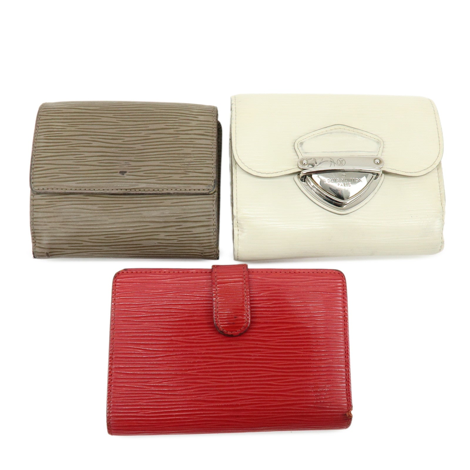 Louis Vuitton Epi Set of 3 Compact Wallet M6658J/M63247/M6348G