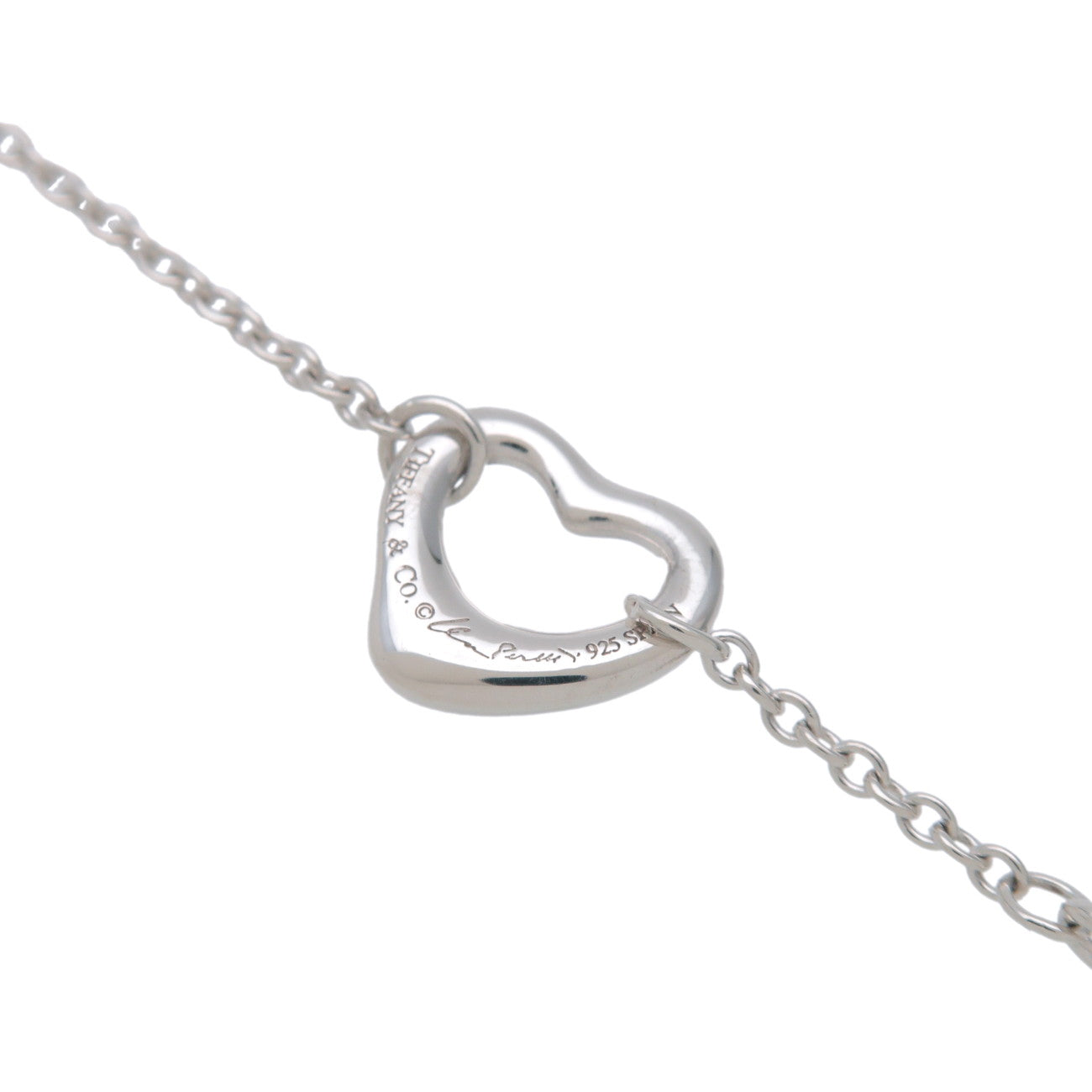 Tiffany & Co Open Heart 5P Bracelet SV925 Silver