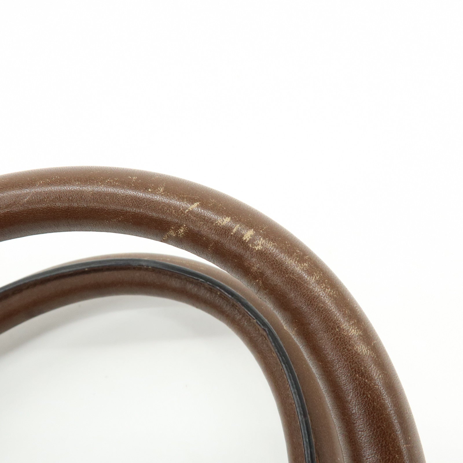 GUCCI GG Canvas Leather Tote Bag Hand Bag Brown 33890