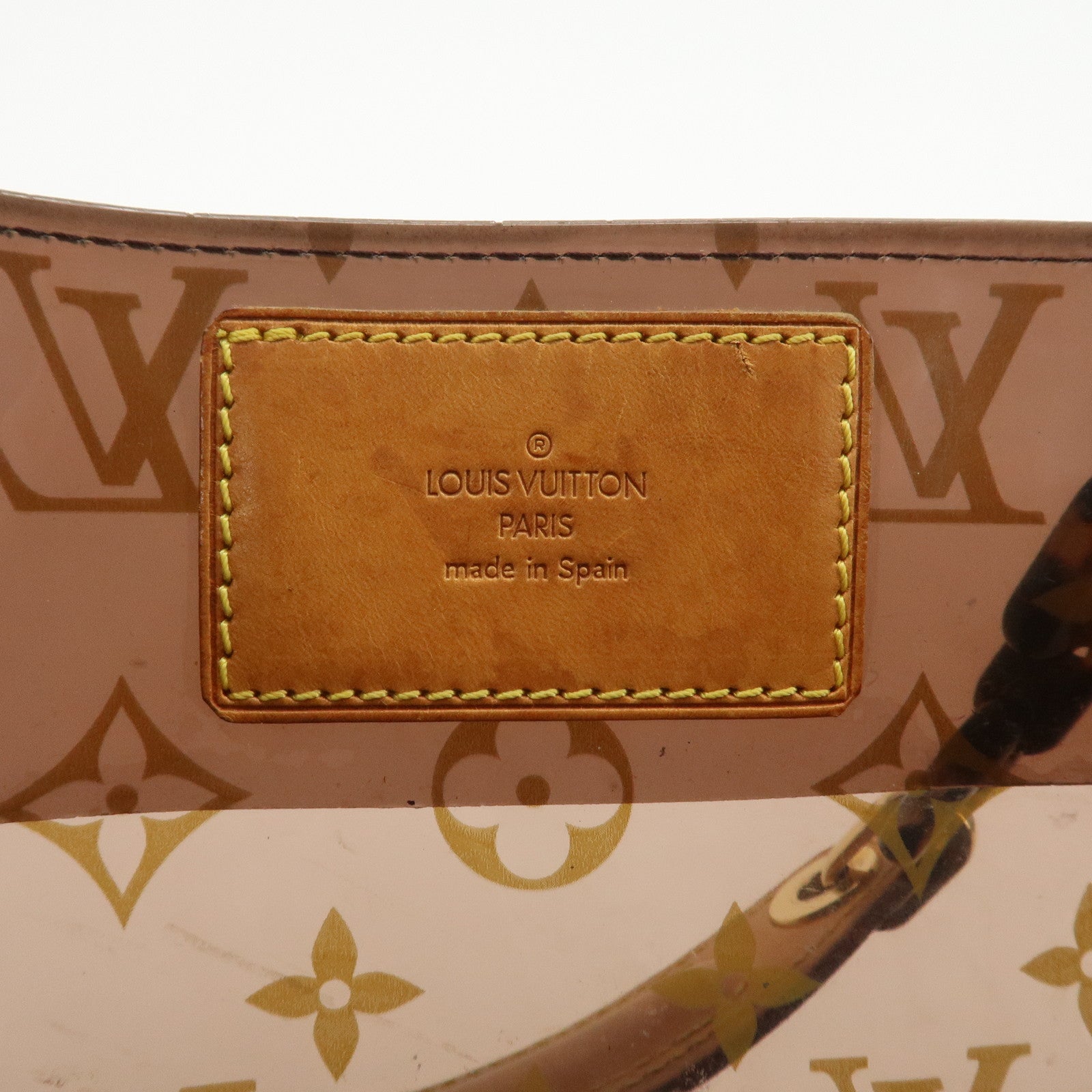 Louis Vuitton Monogram Cabas Ambre PM Vinyl Tote Bag Brown M92502